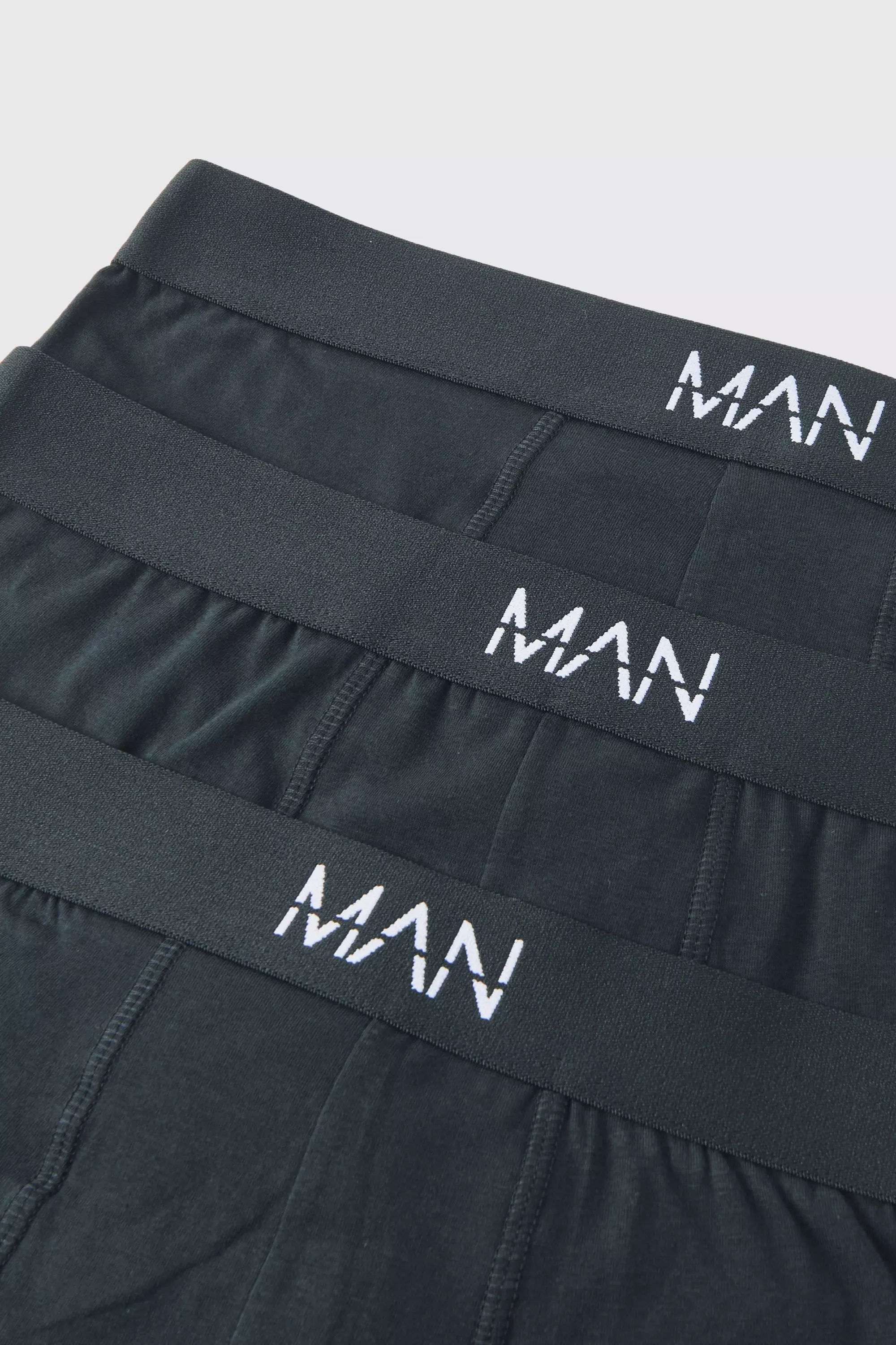 3er-Pack mittellange Man-Dash Boxershorts, Black alternatives Bild