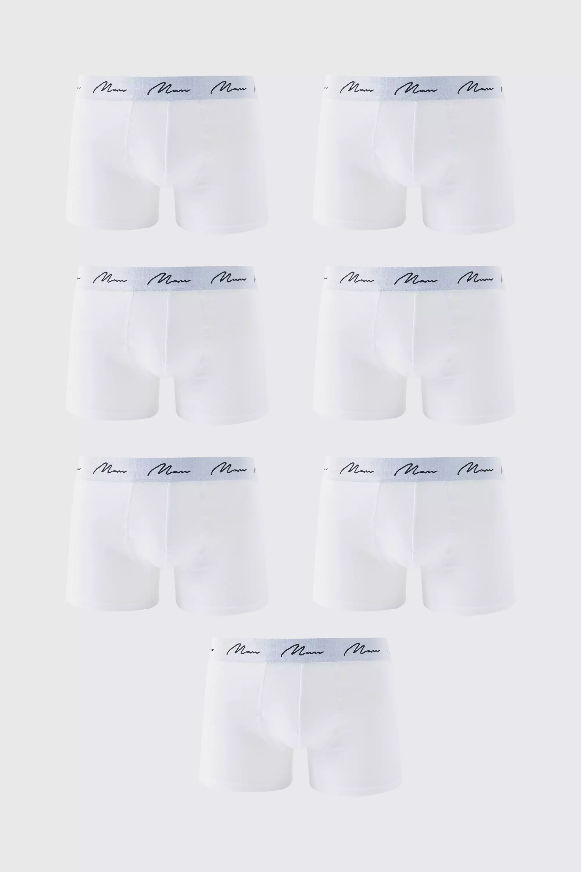 White 7 Pack Man Signature Trunks alternative image
