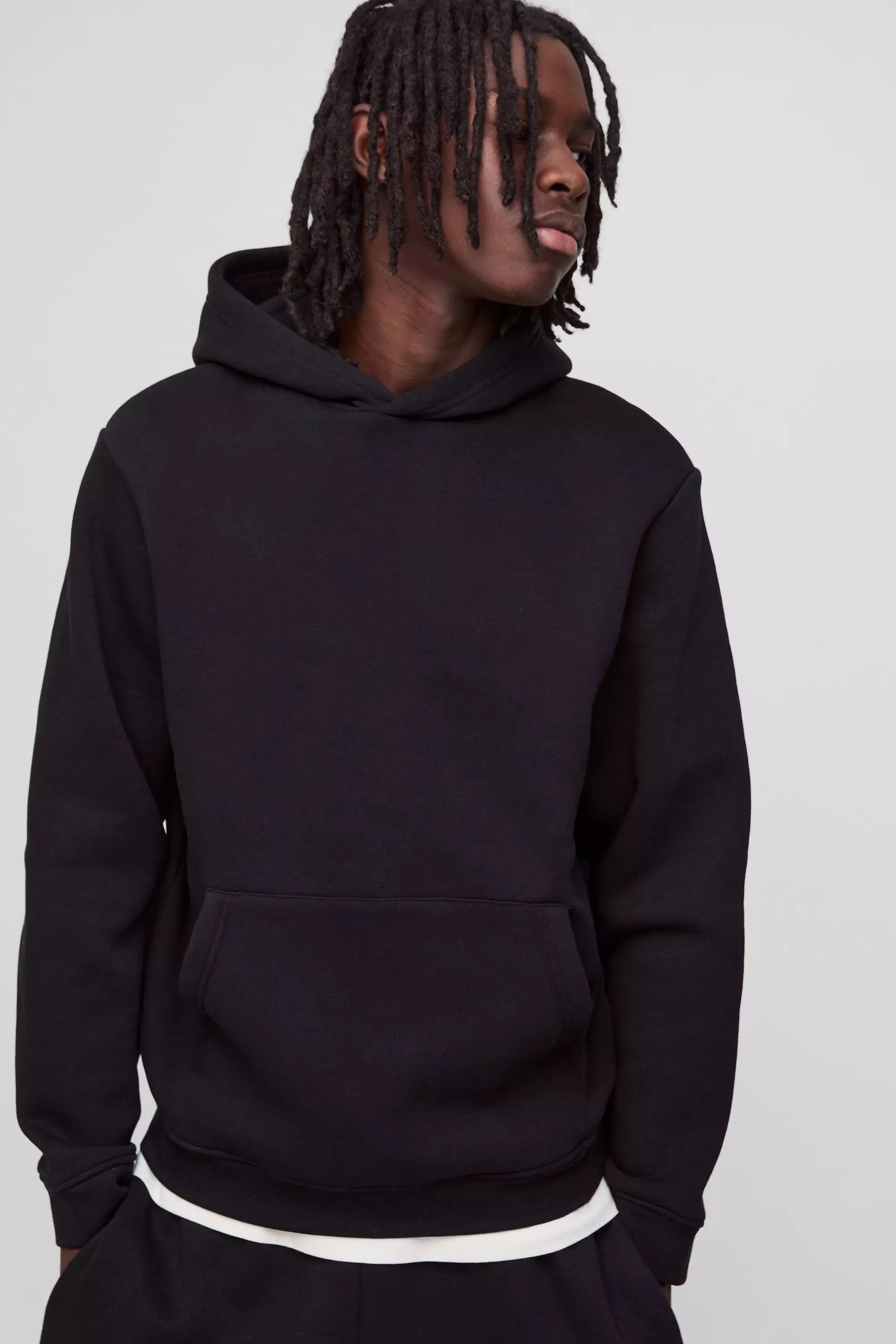 330GSM Over The Head Basic Hoodie | boohooMAN USA