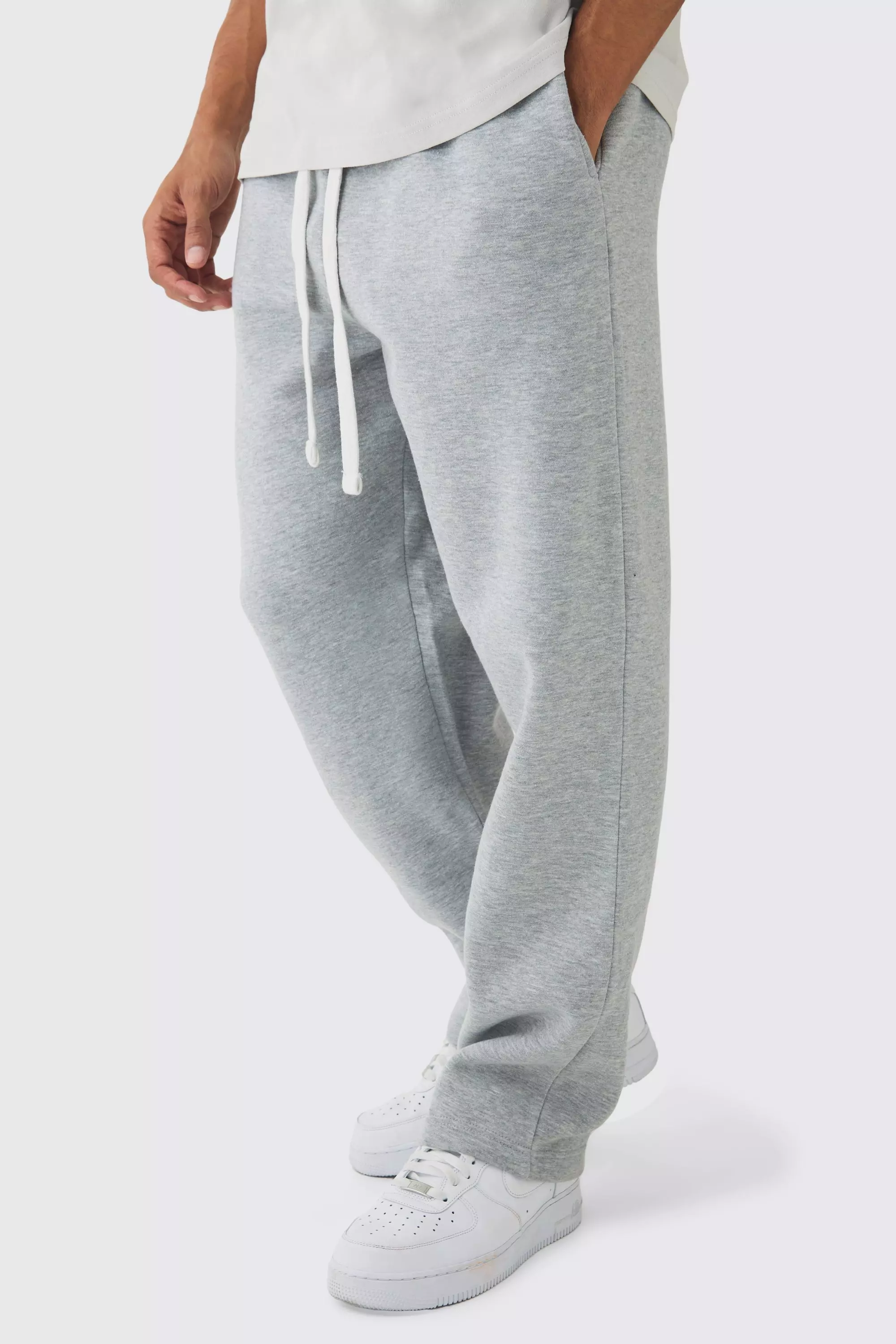 Grey marl Baggy Drop Crotch Jogger alternative image