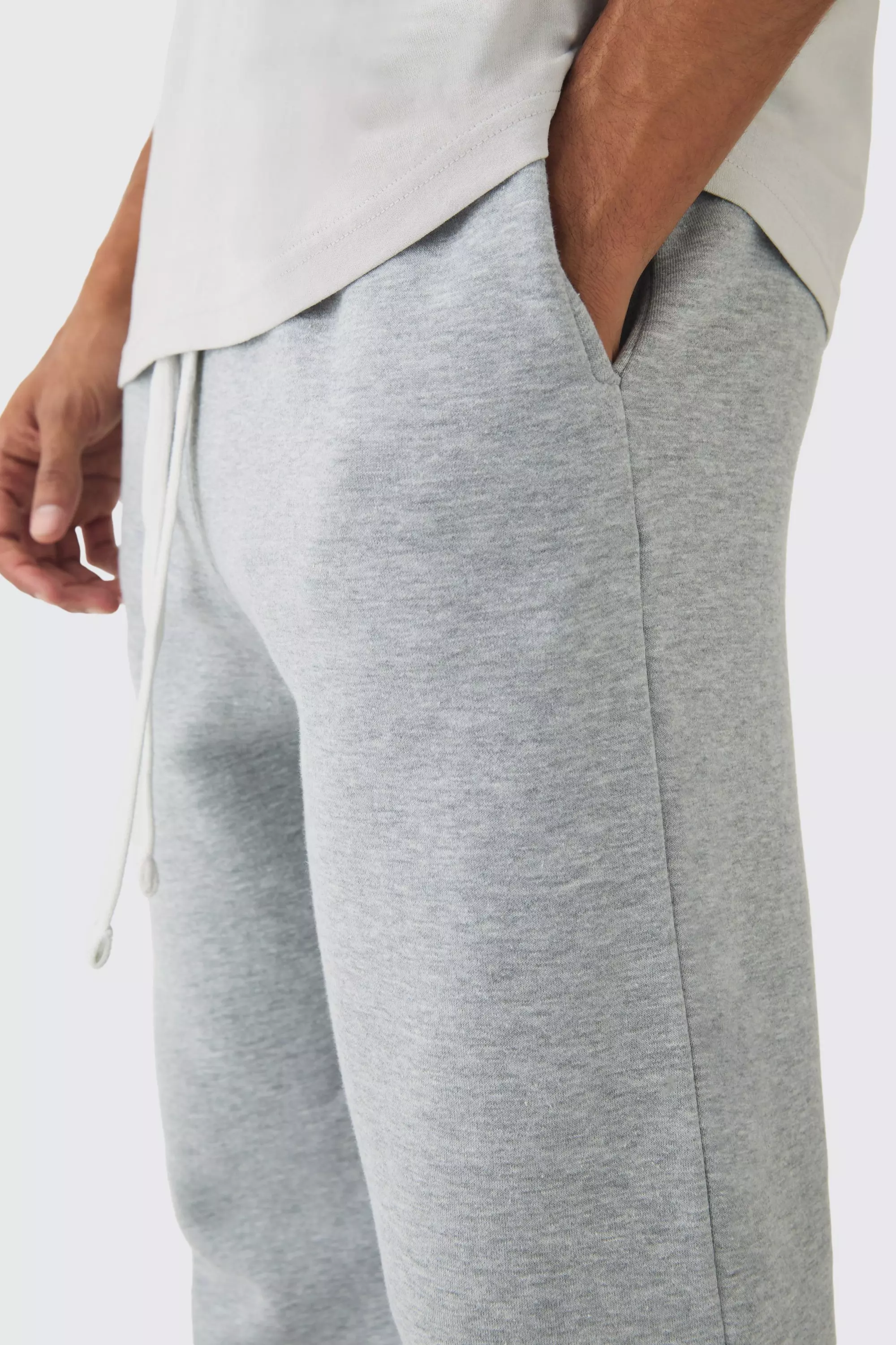 Grey marl Baggy Drop Crotch Jogger alternative image