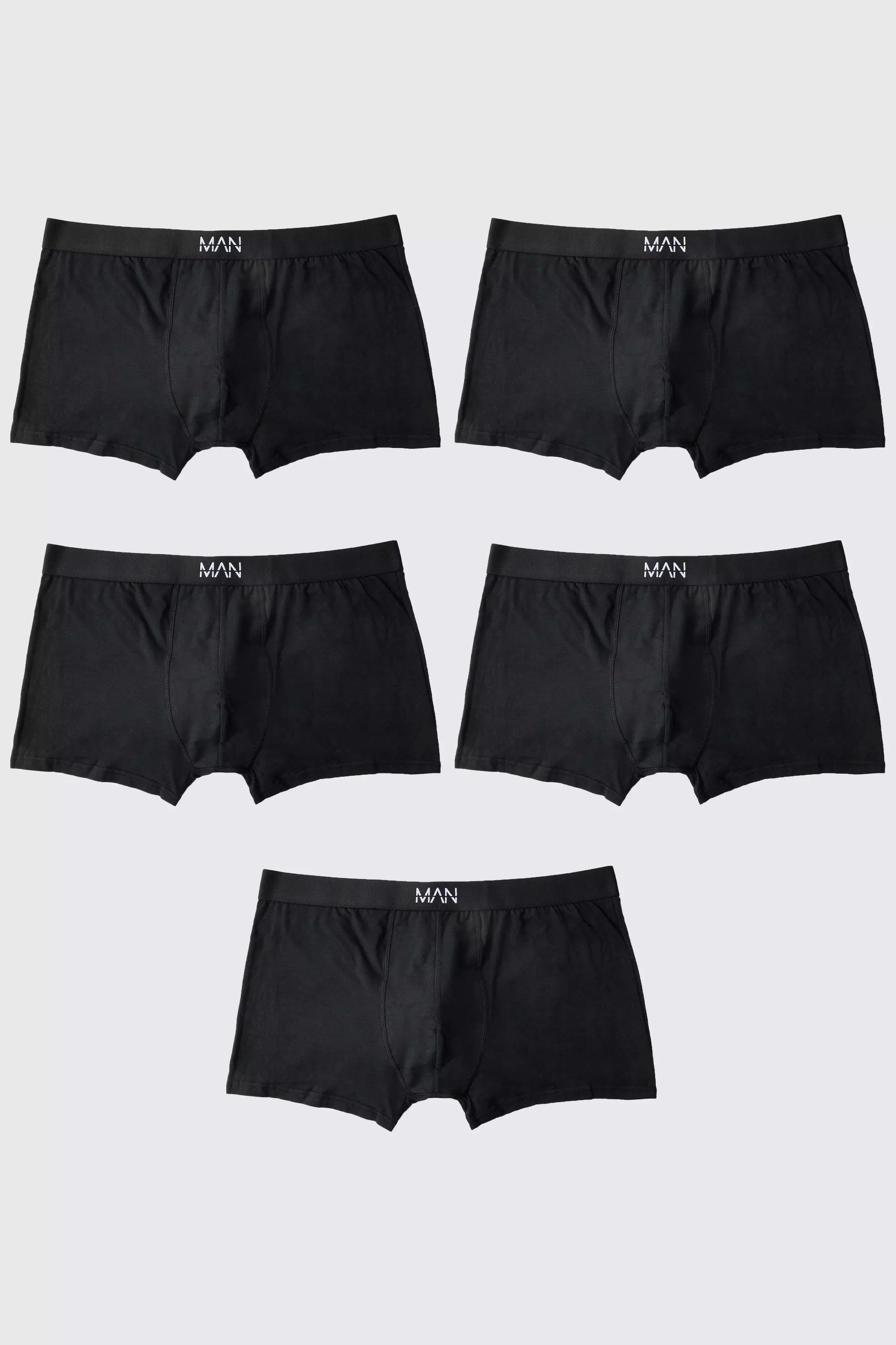 Plus Tonal 5 Pack Classic Boxer Black