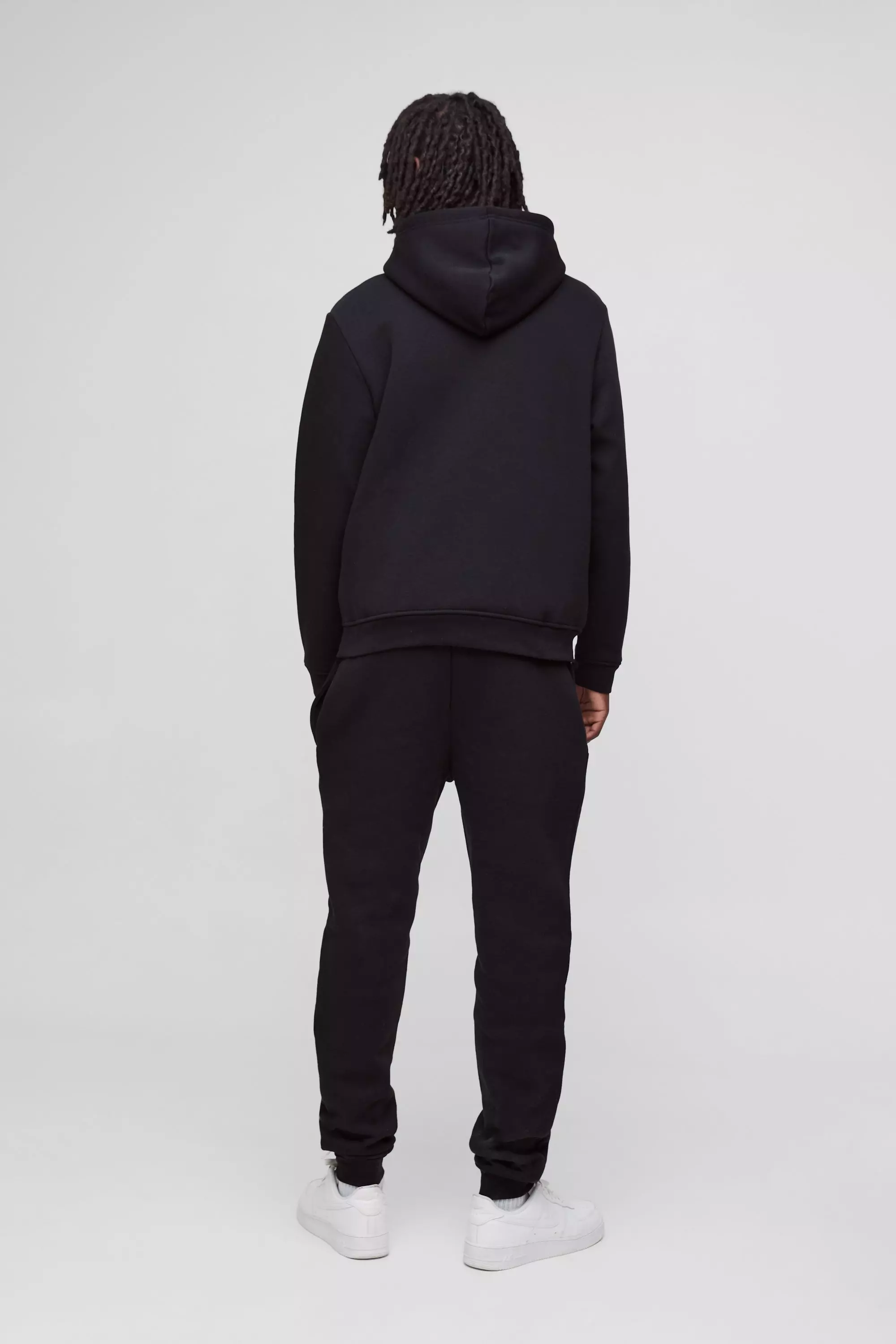 Black 330GSM Regular Fit Basic Jogger alternative image