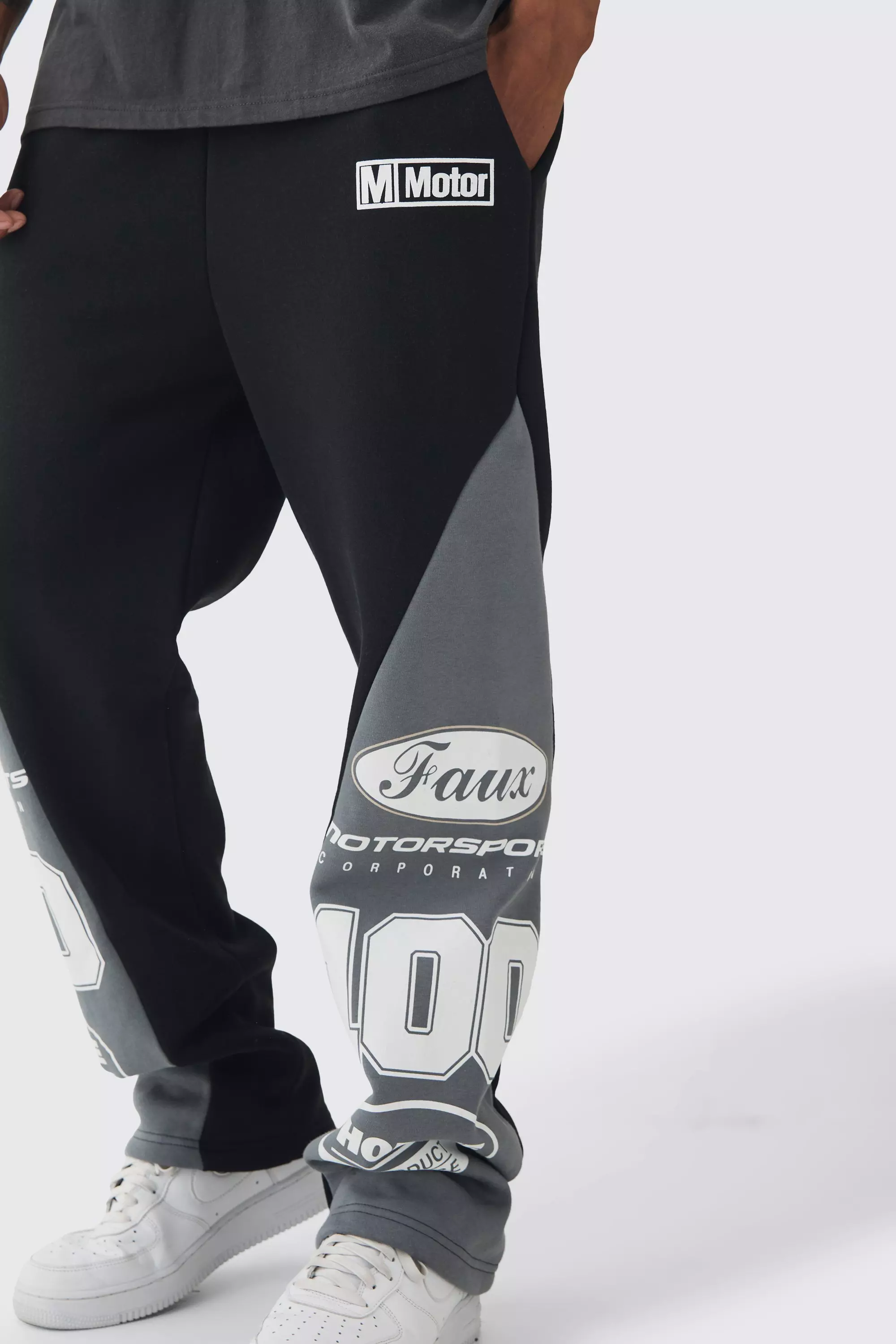 Black Relaxed Moto High Gusset Jogger alternative image