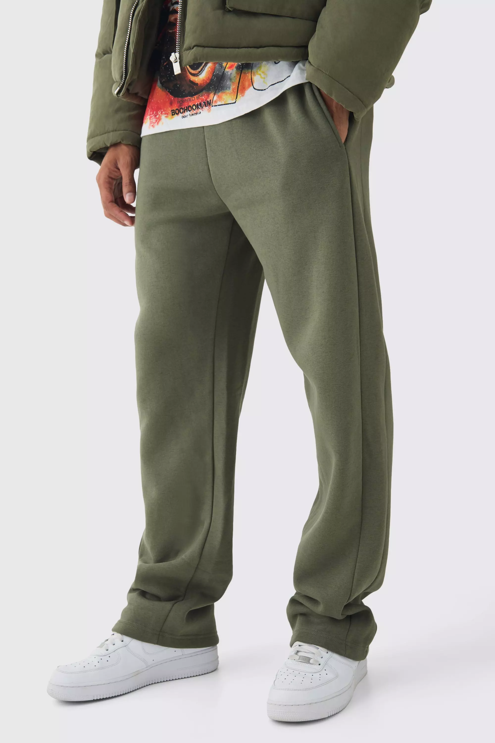 Khaki Relaxed Fit Gusset Jogger