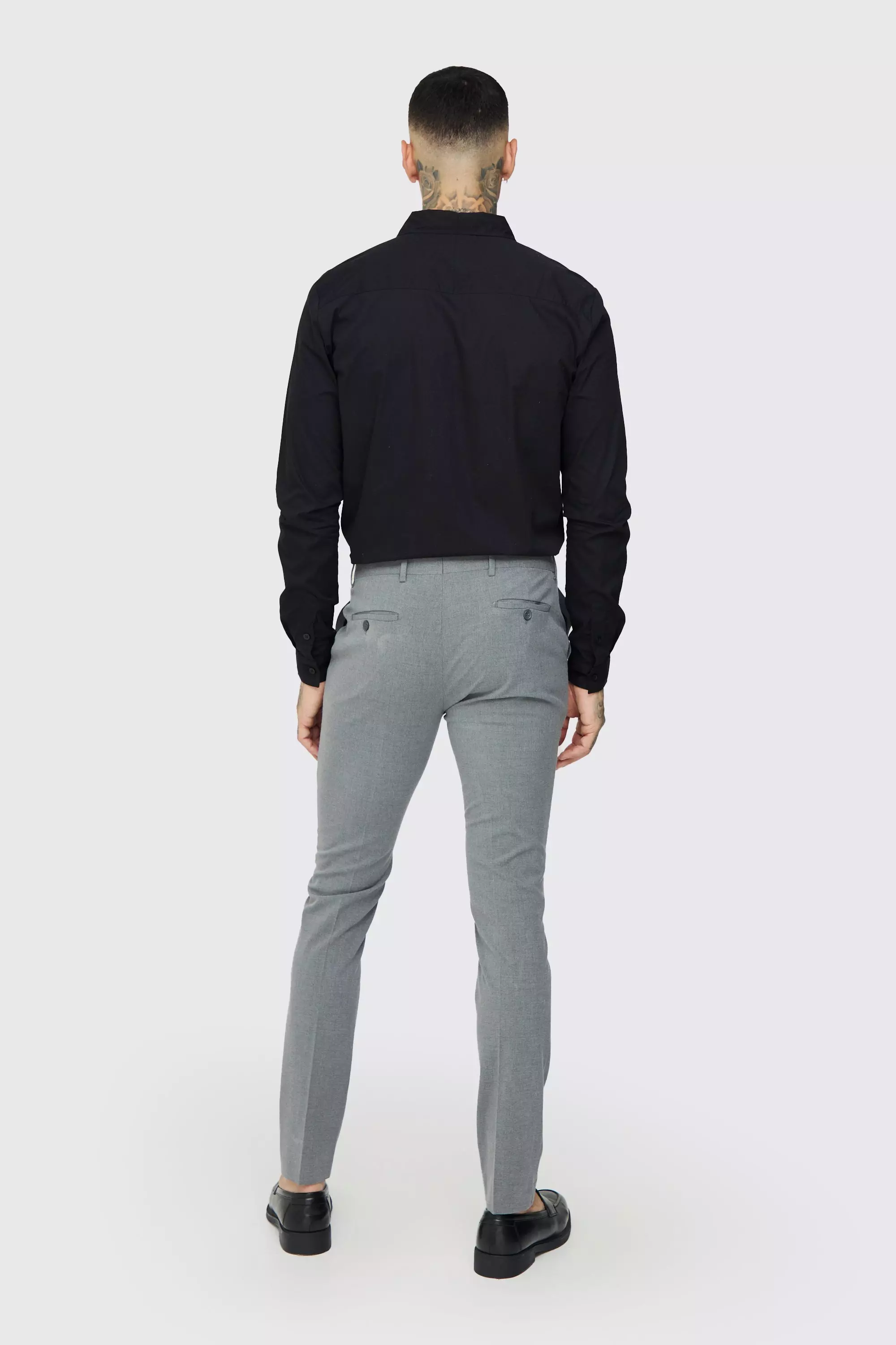 Tall Poplin Shirt In Black alternative image