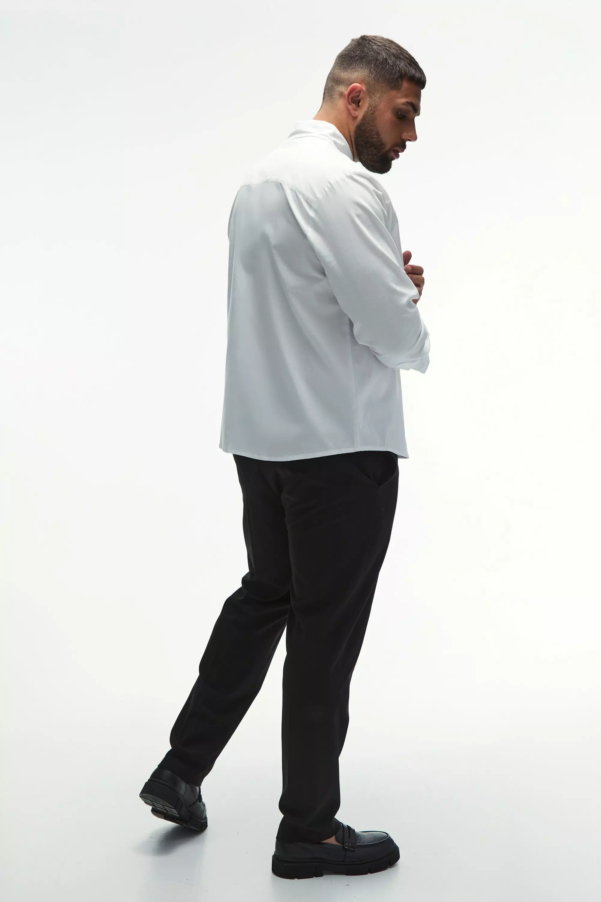 Plus Regular Fit Oxford Shirt In White alternative image
