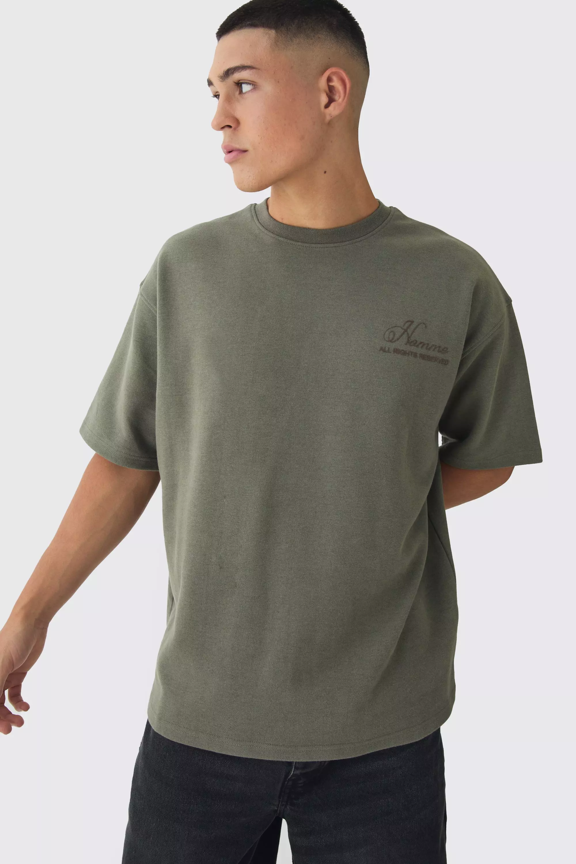 Smartes Oversize T-Shirt, Khaki alternatives Bild