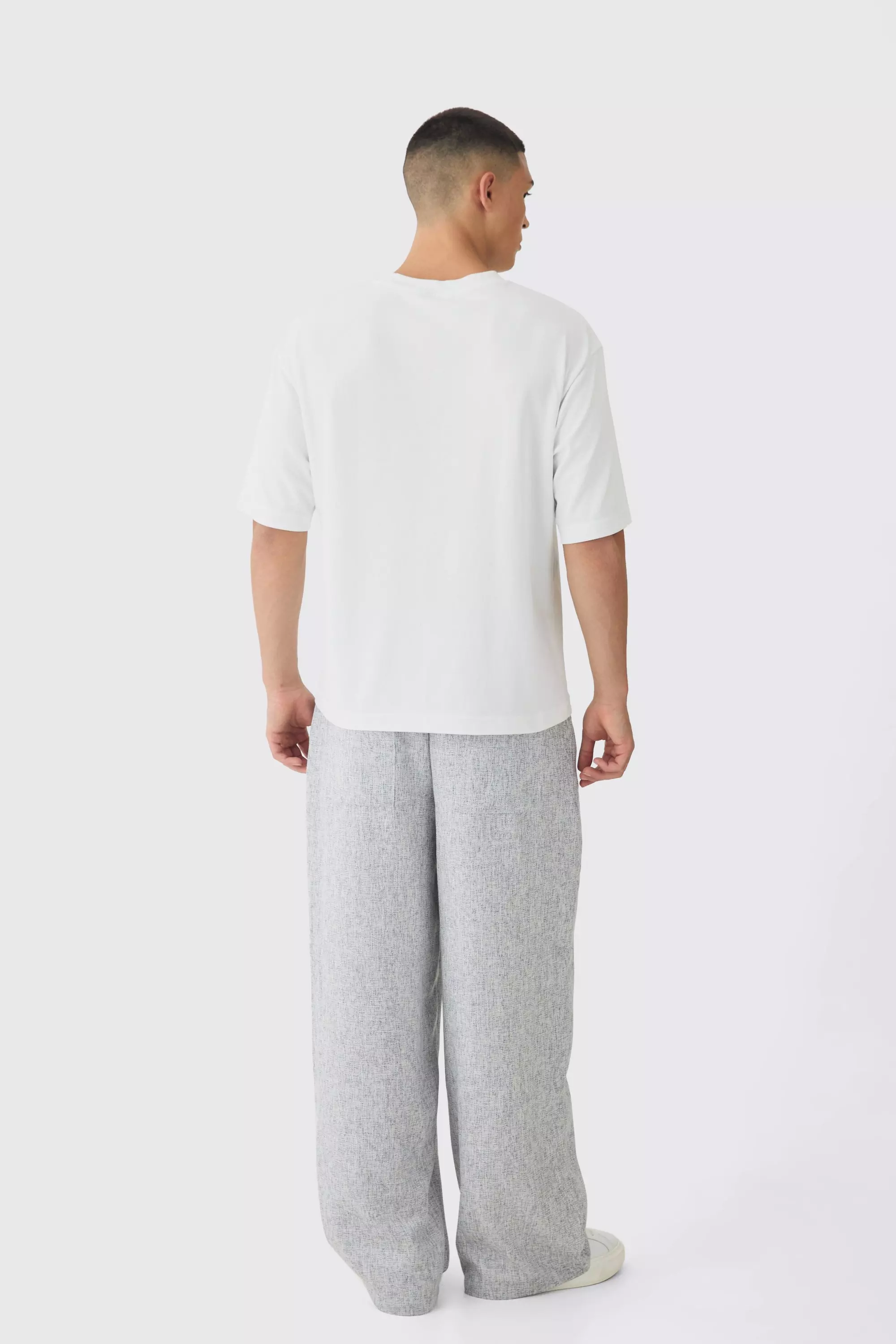 Lockere Bouclee-Hose mit elastischem Bund, Black alternatives Bild