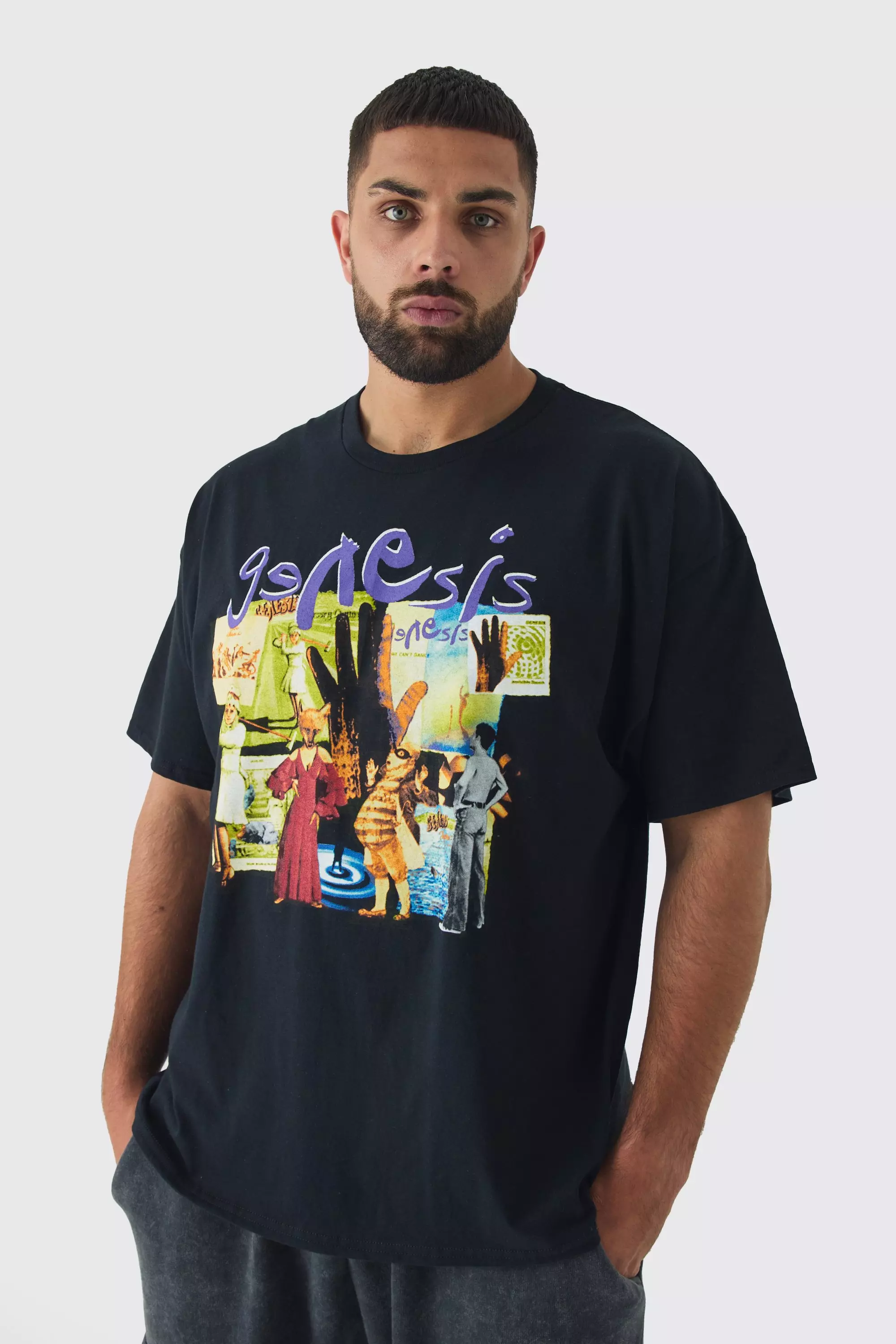 Grande taille - T-shirt à imprimé Genesis, Black autre image