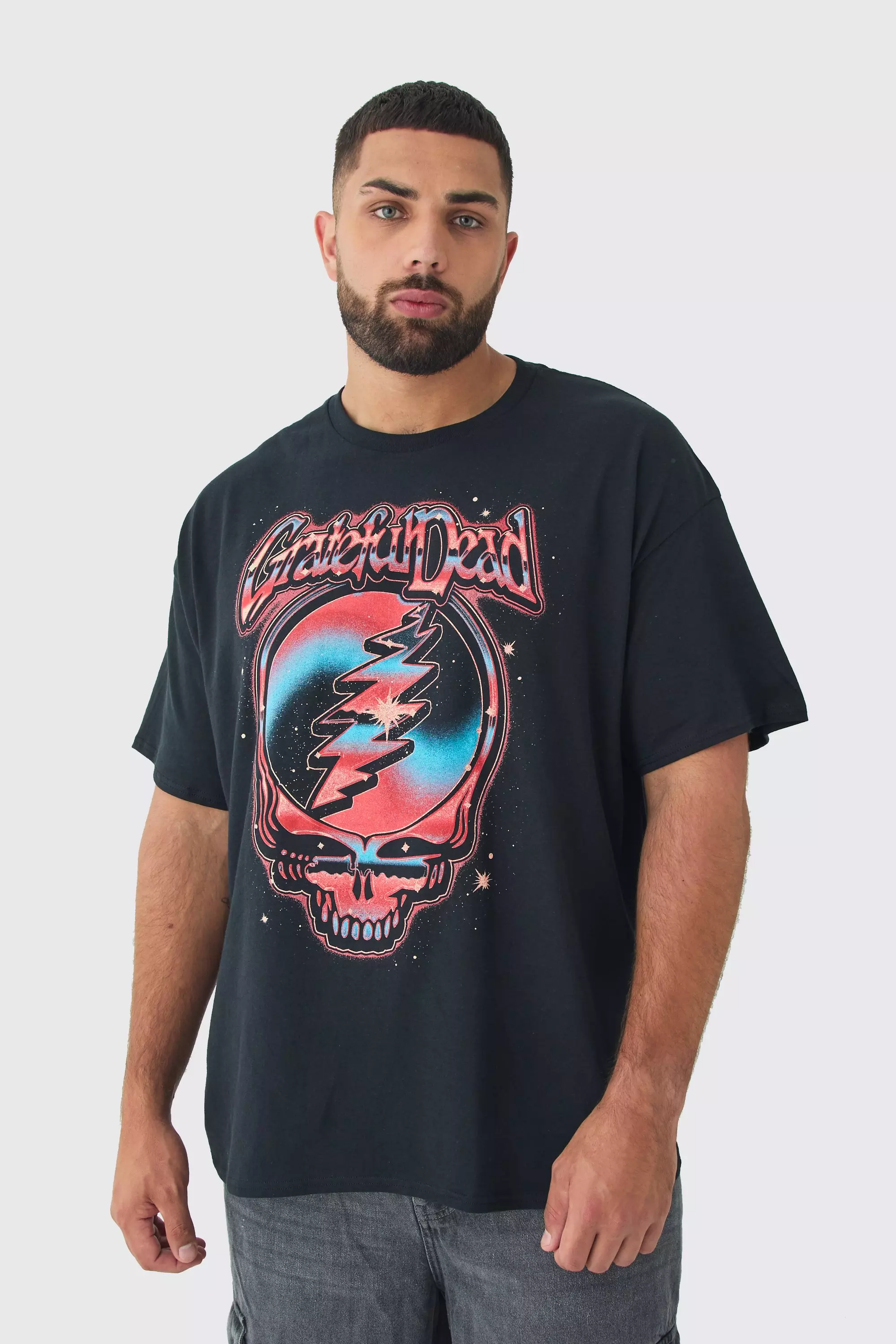 Plus Grateful Dead License Print T-shirt Black