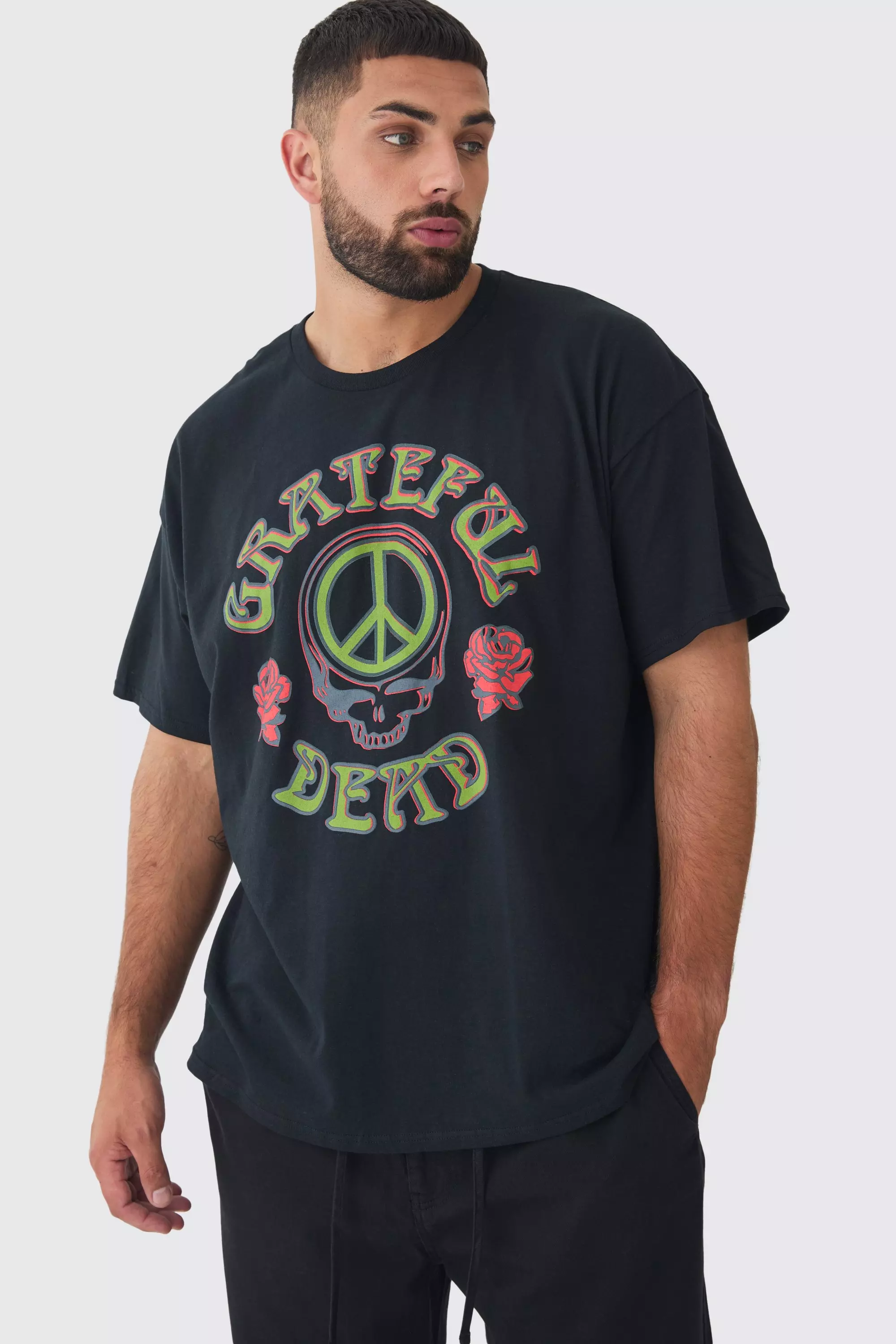 Plus Grateful Dead License Print T-shirt Black