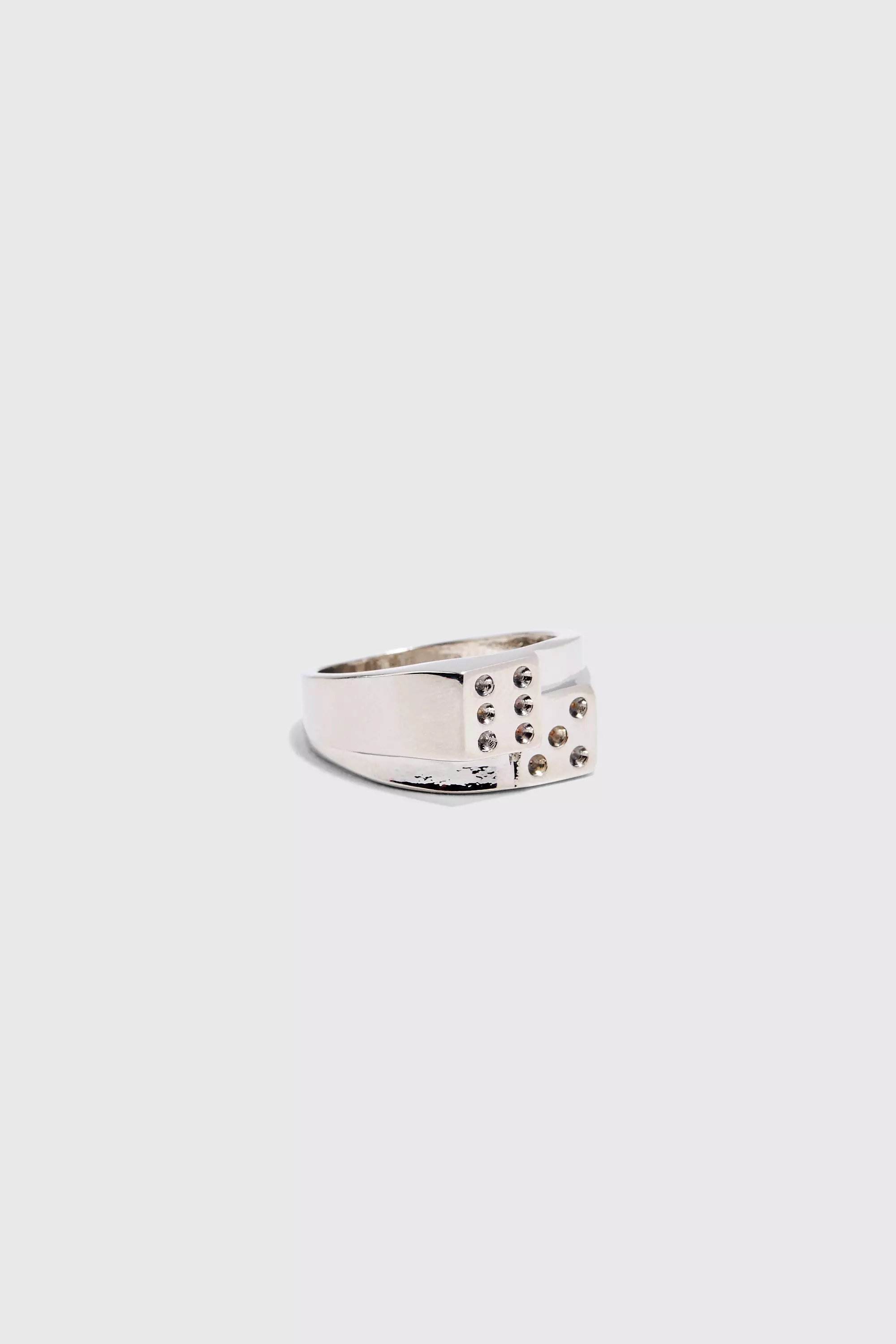 Dice Ring In Silver Silver