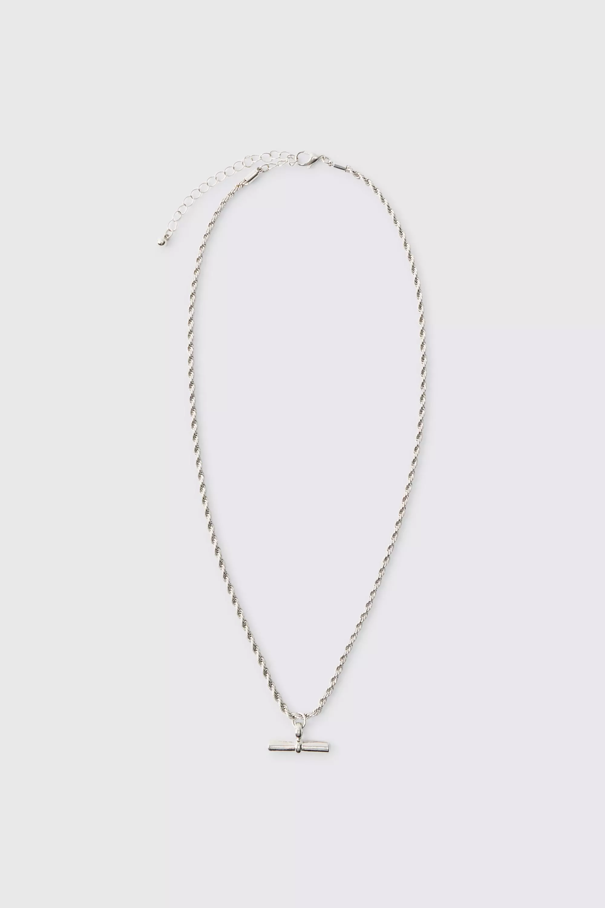 T Bar Pendant Necklace In Silver alternative image