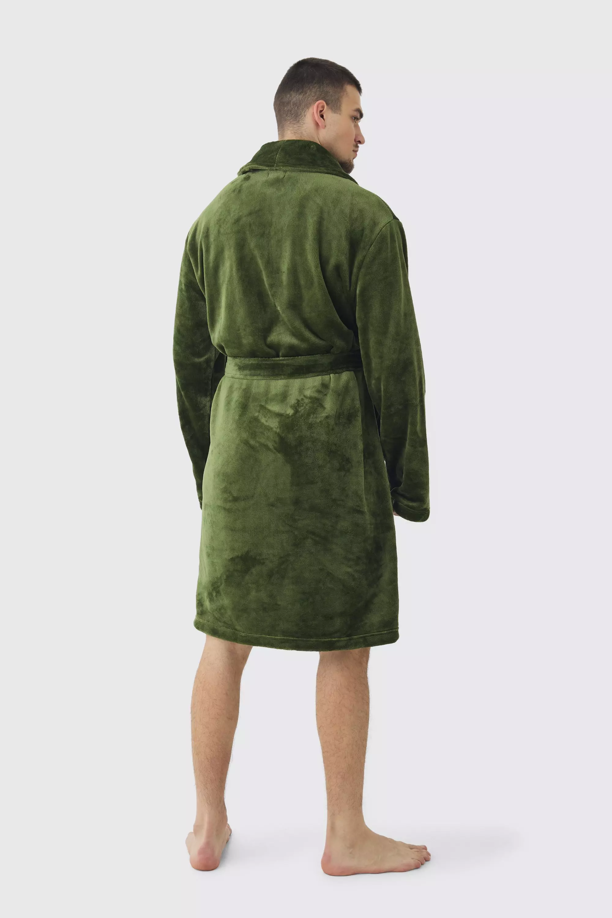 Tall Fluffy Dressing Gown In Forest alternative image