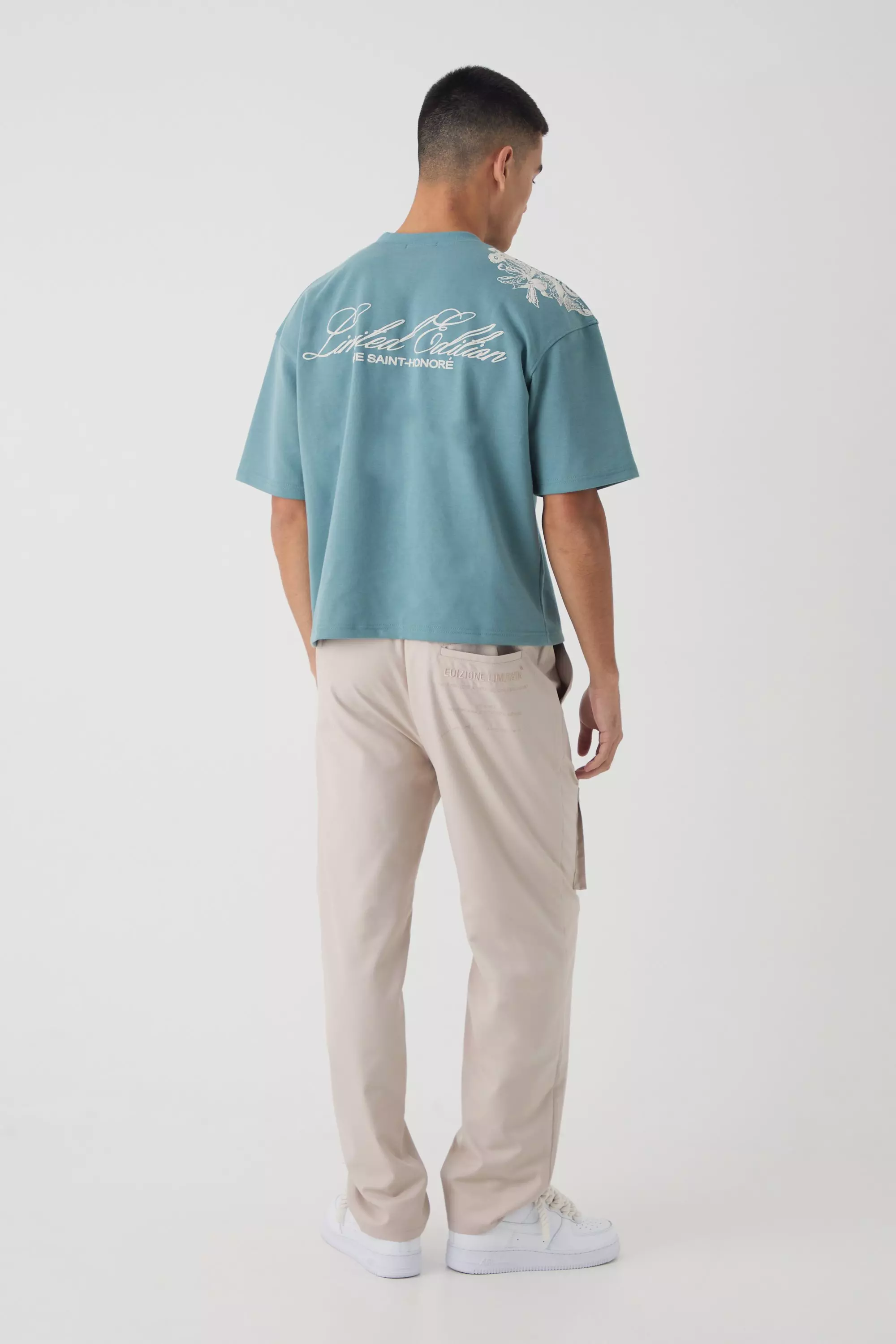 Pantaloni Cargo Smart Dritti Elasticizzati, Stone immagine alternativa
