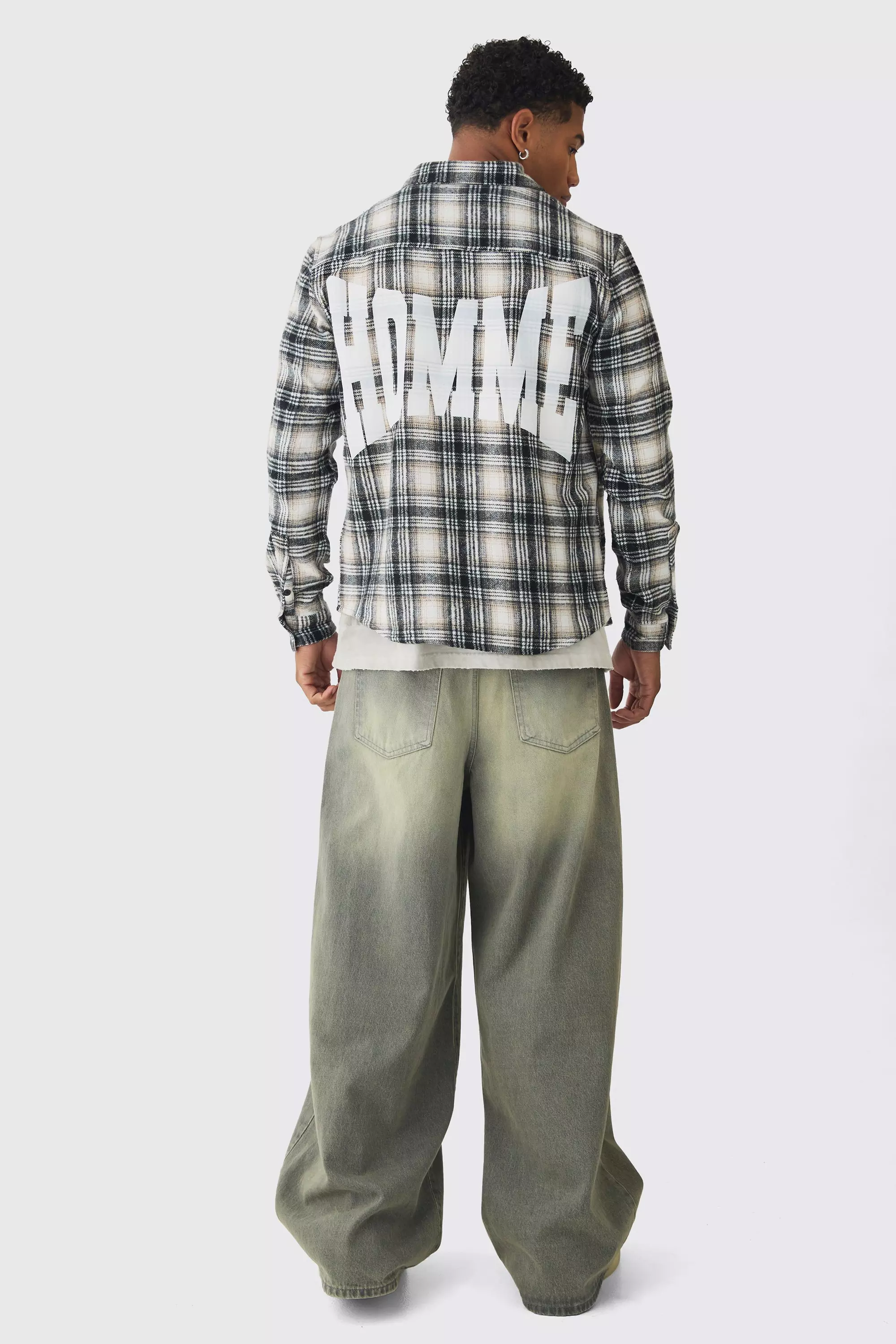 Extreme Baggy Rigid Box Ripped Jeans | boohooMAN USA