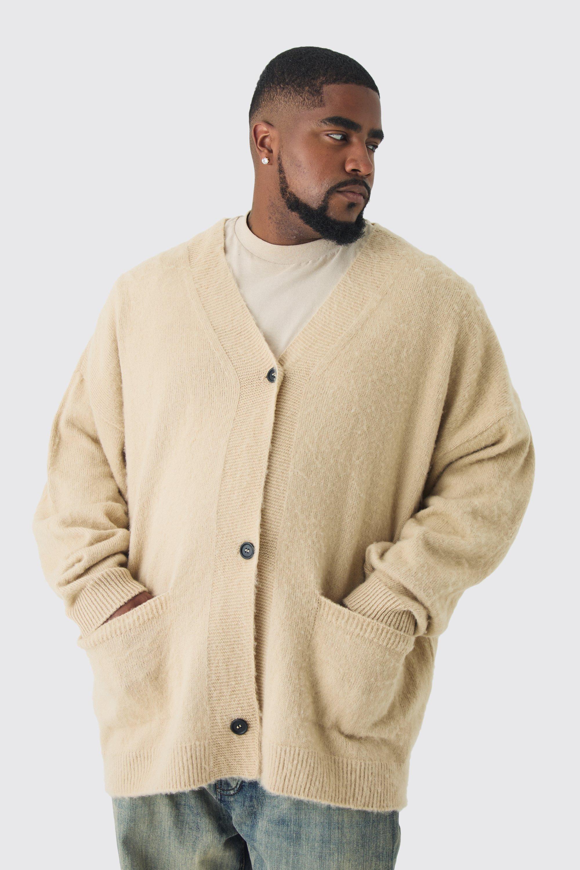 Mens cream cardigan best sale