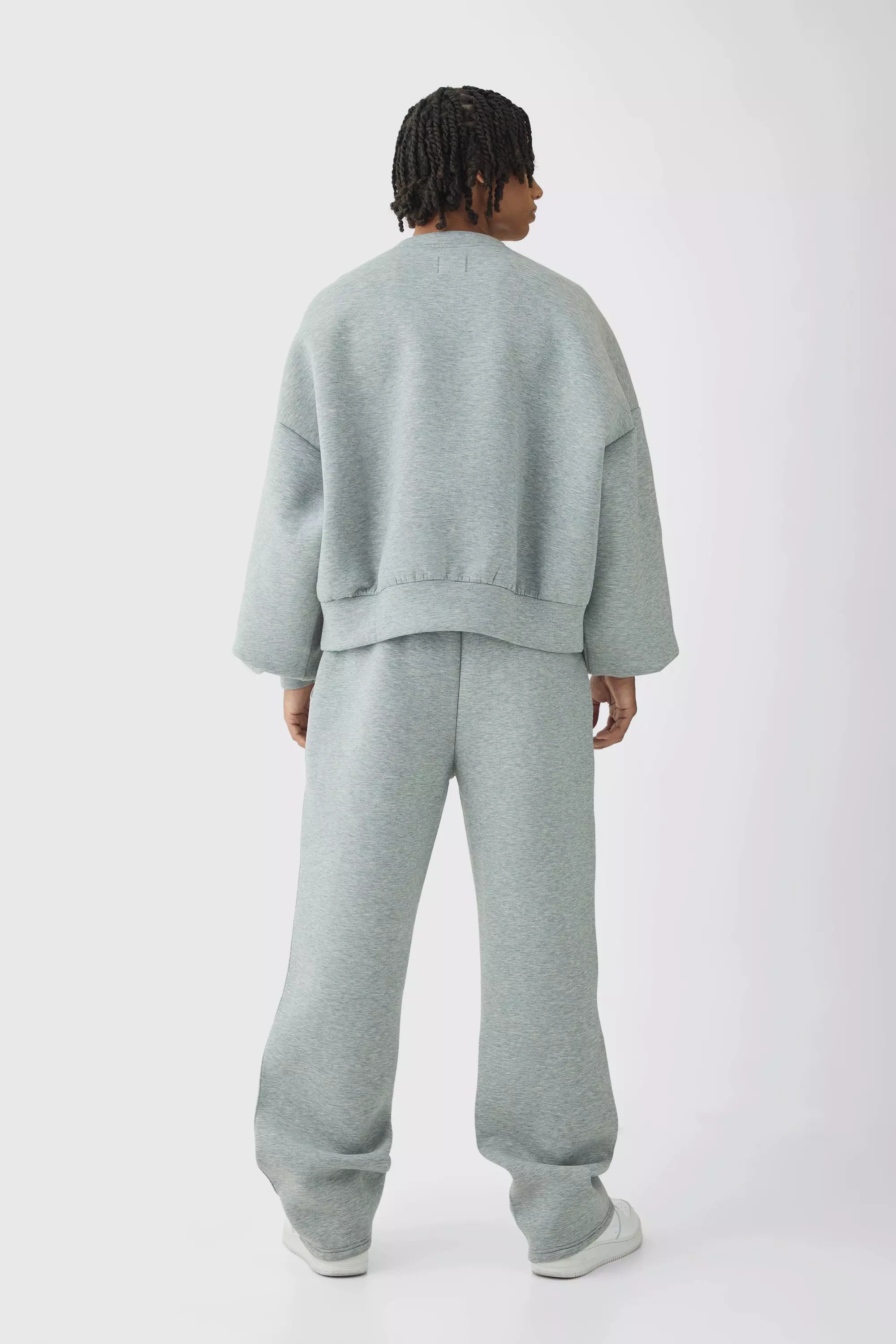 Grey marl Oversized Marl Scuba Sweatshirt alternative image