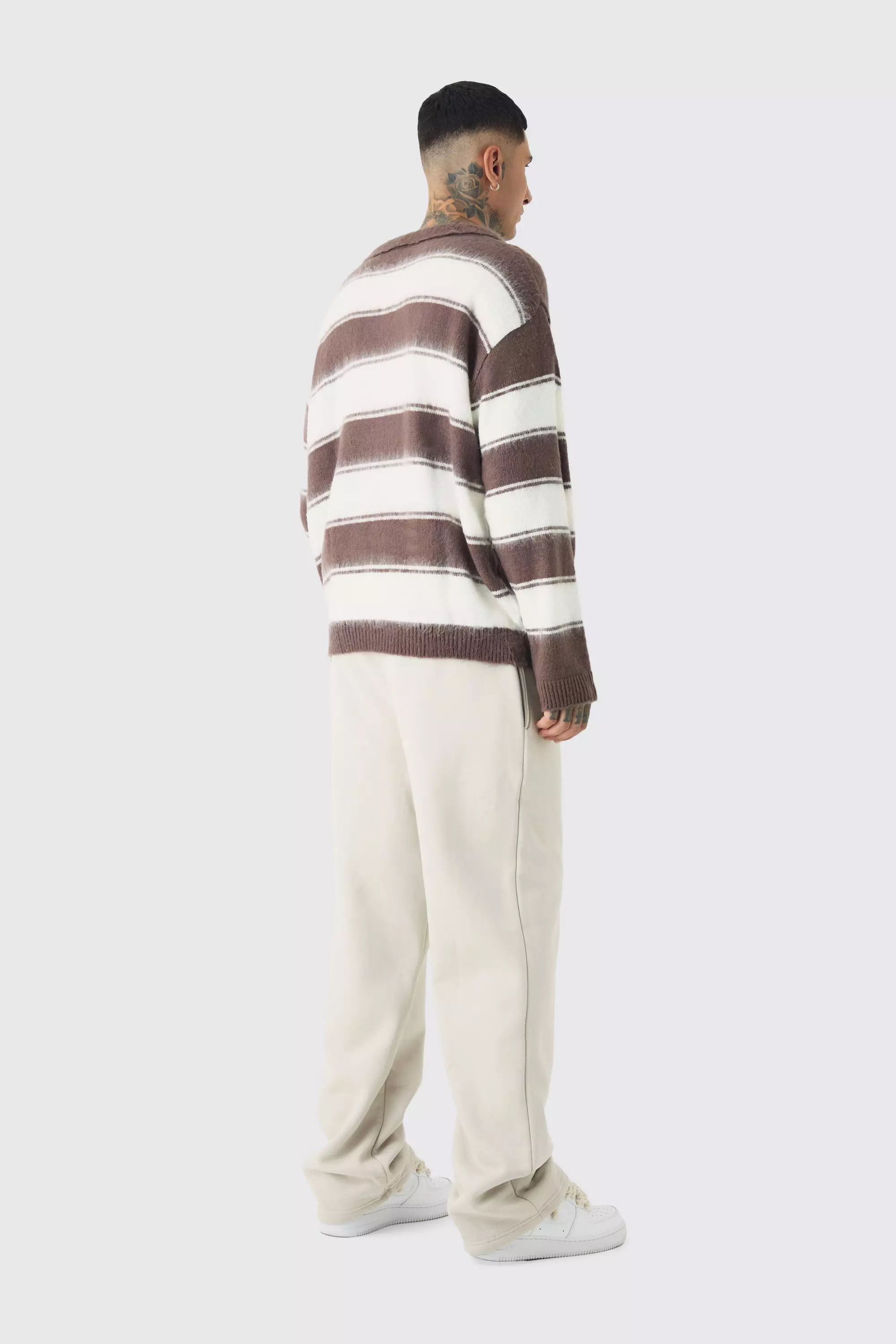 Tall lockere Jersey-Hose mit doppeltem Bund, Stone alternatives Bild