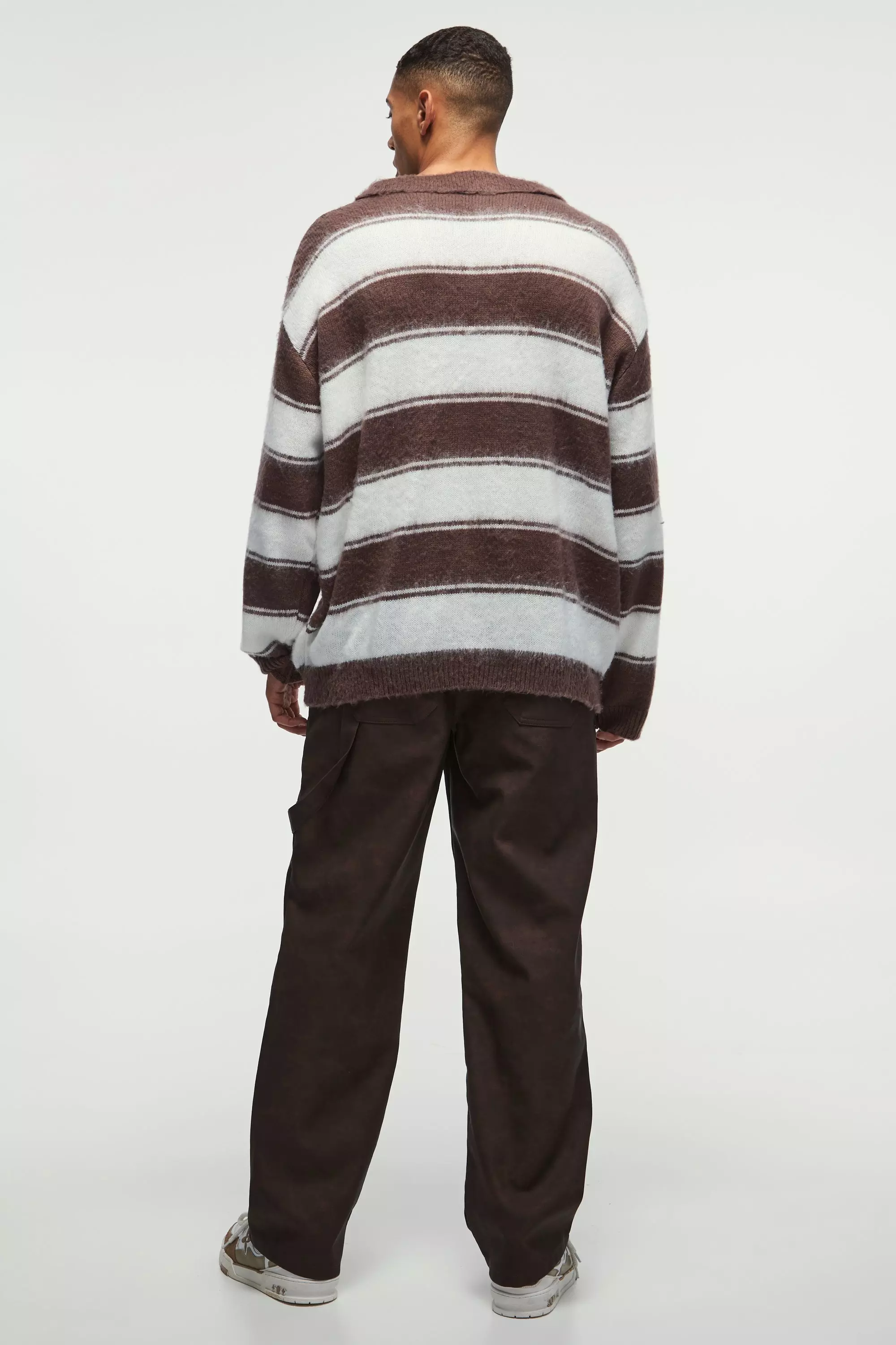 Chocolate Relaxed Pu Carpenter Trousers alternative image