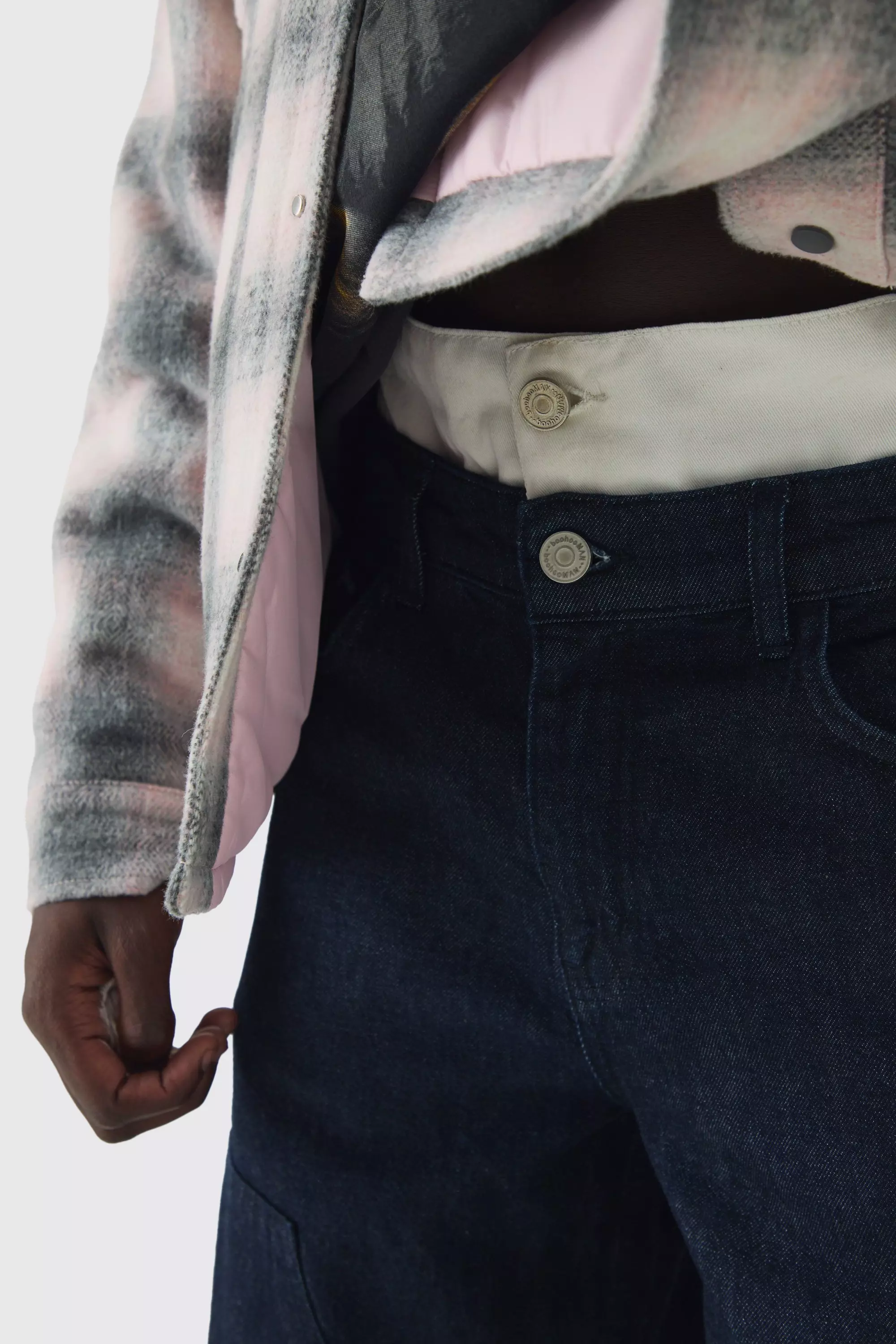 Jean charpentier baggy à double taille, Indigo autre image