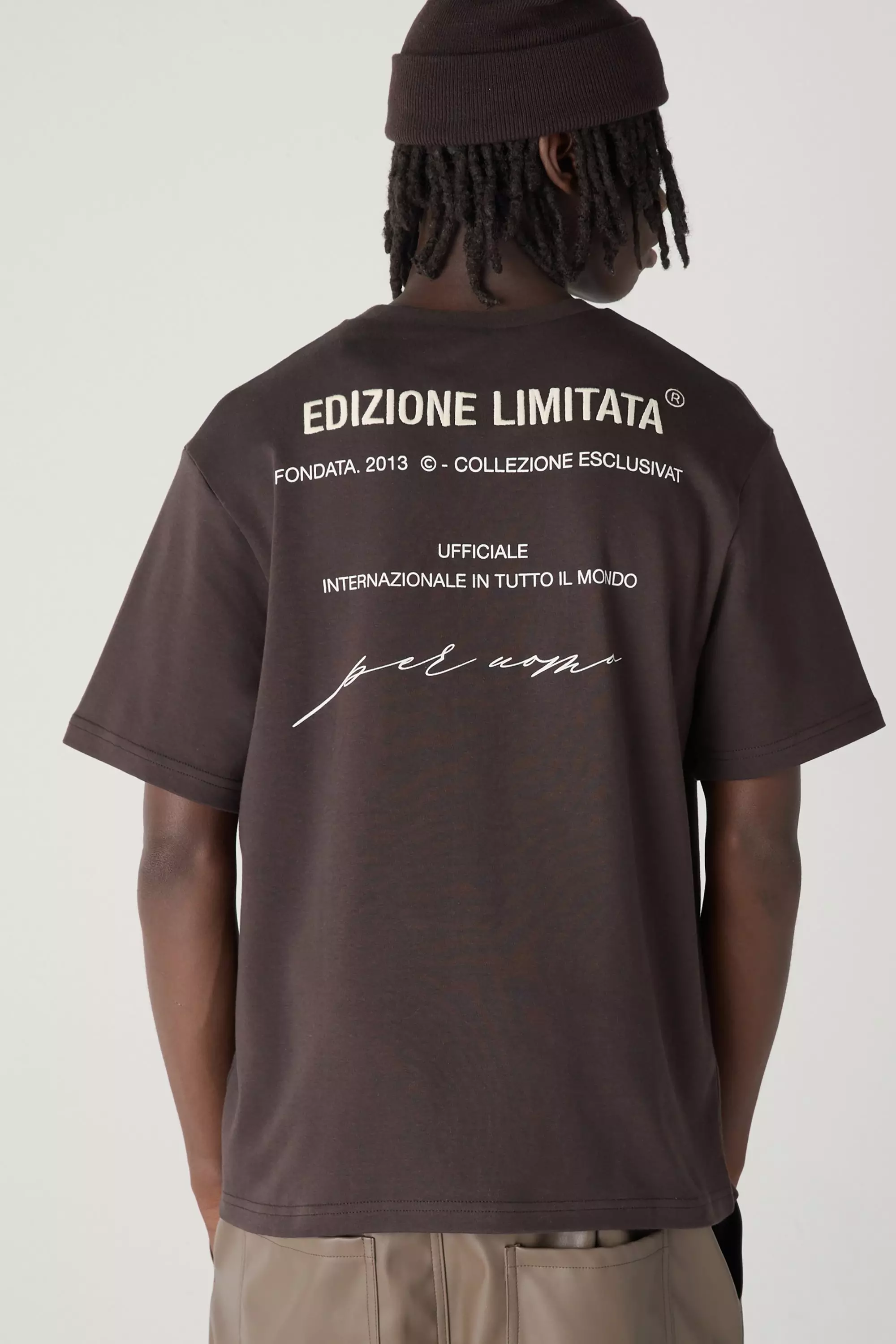 Chocolate Interlock Embroidered Tab T-shirt alternative image