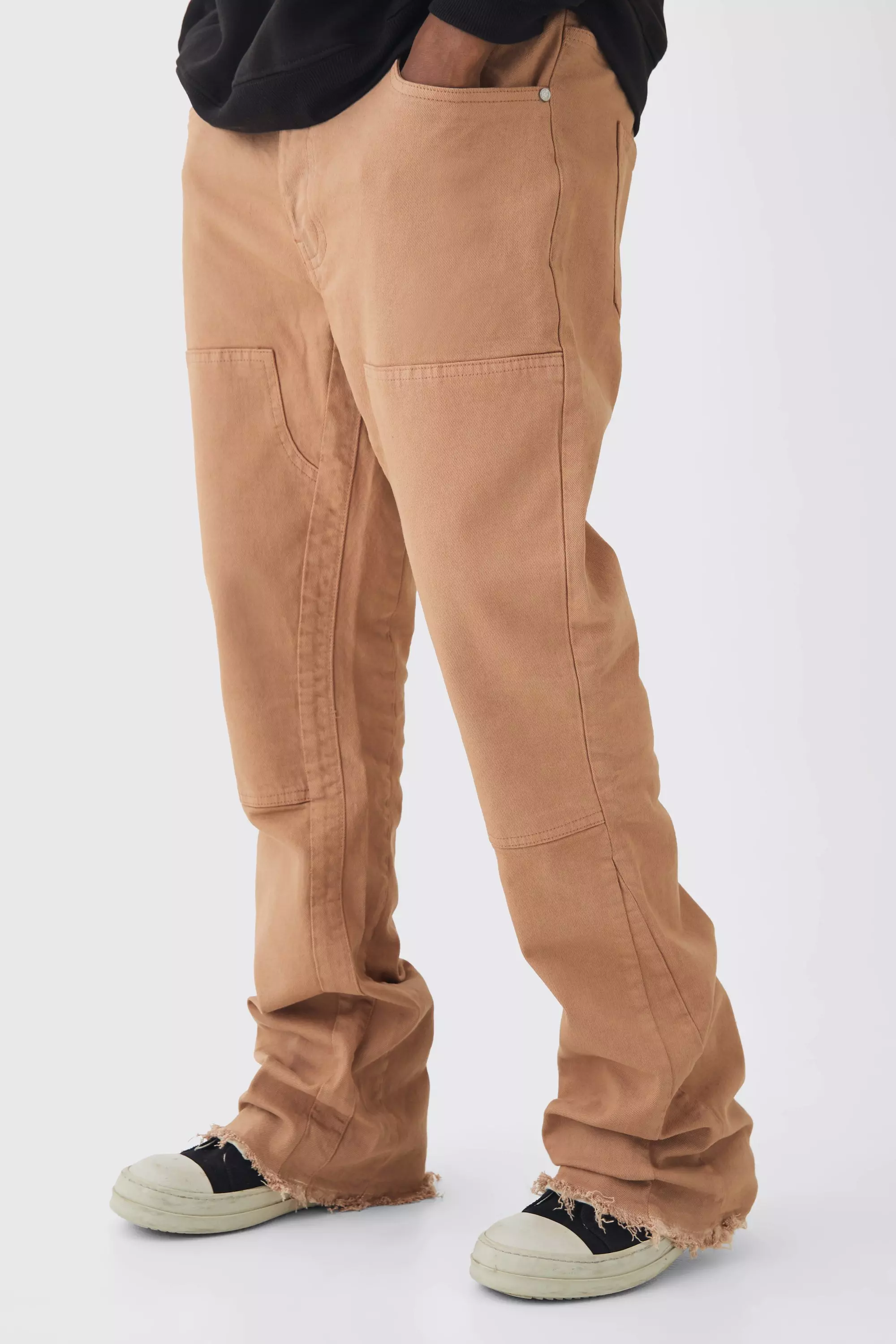 Tall Slim-Fit Schlagjeans, Brown alternatives Bild
