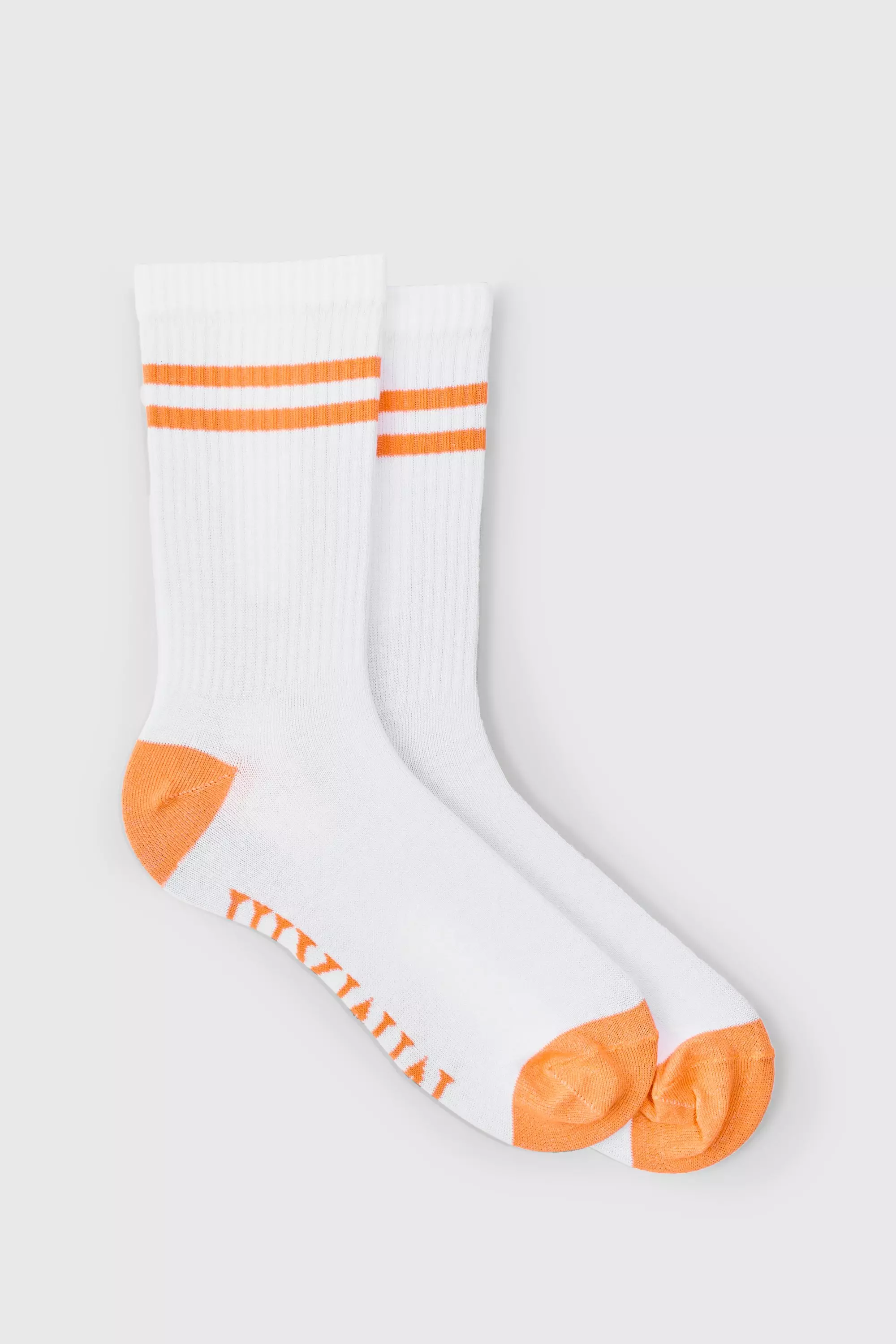 MMXIII Sole Graphic Stripe Socks White