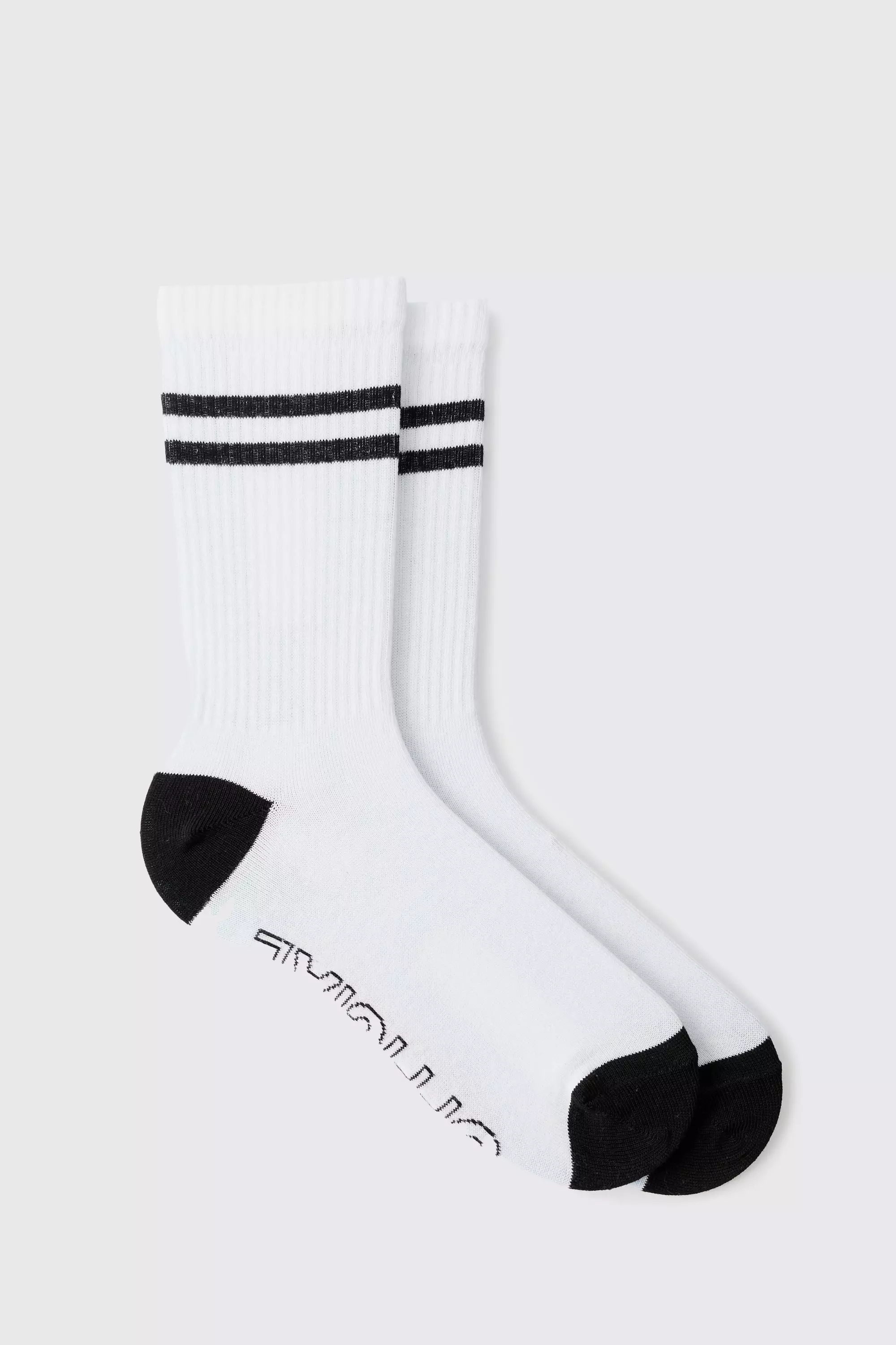 Gestreifte Socken mit Official-Sohle, White alternatives Bild