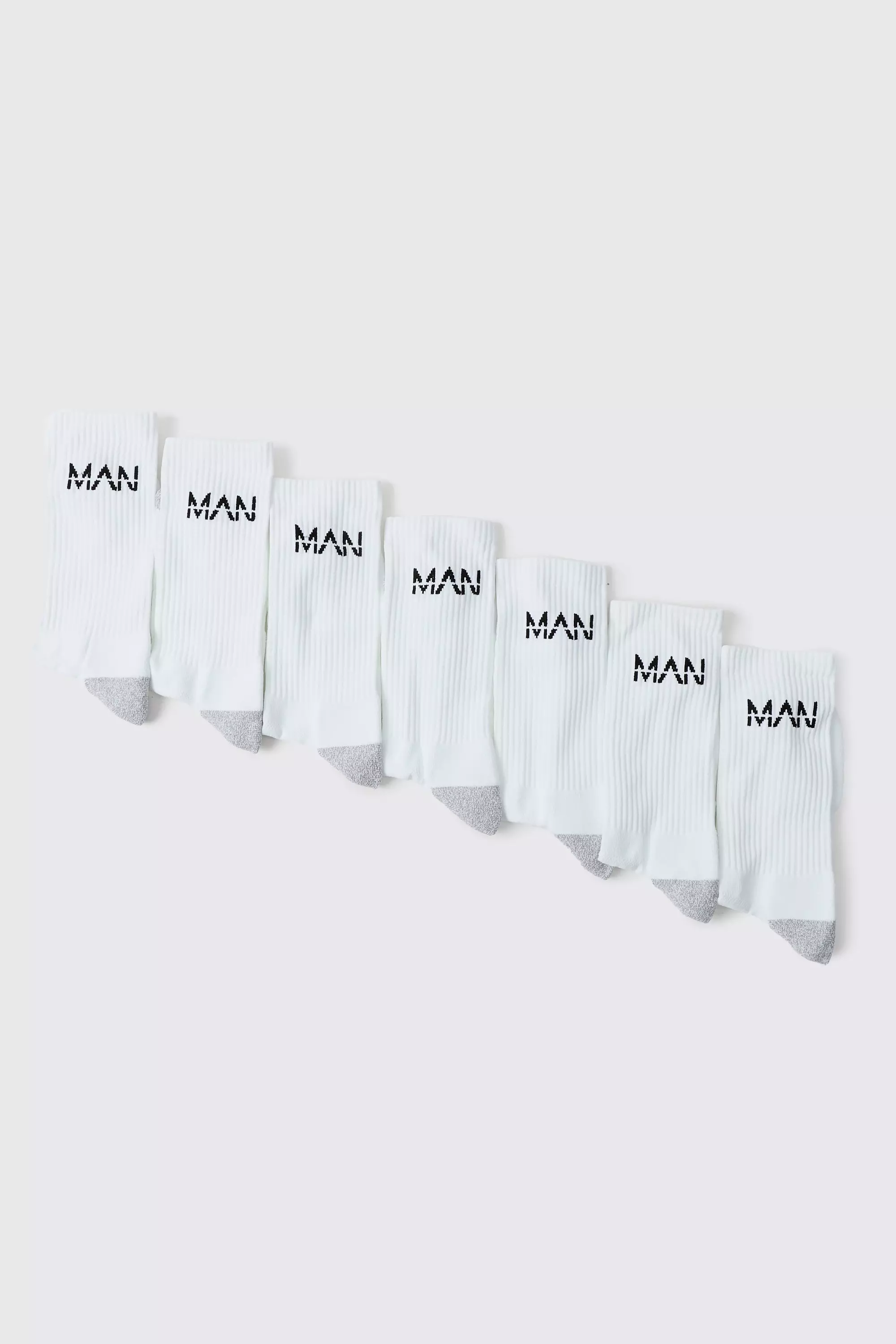 Lot de 7 paires de socquettes - MAN Active, White autre image