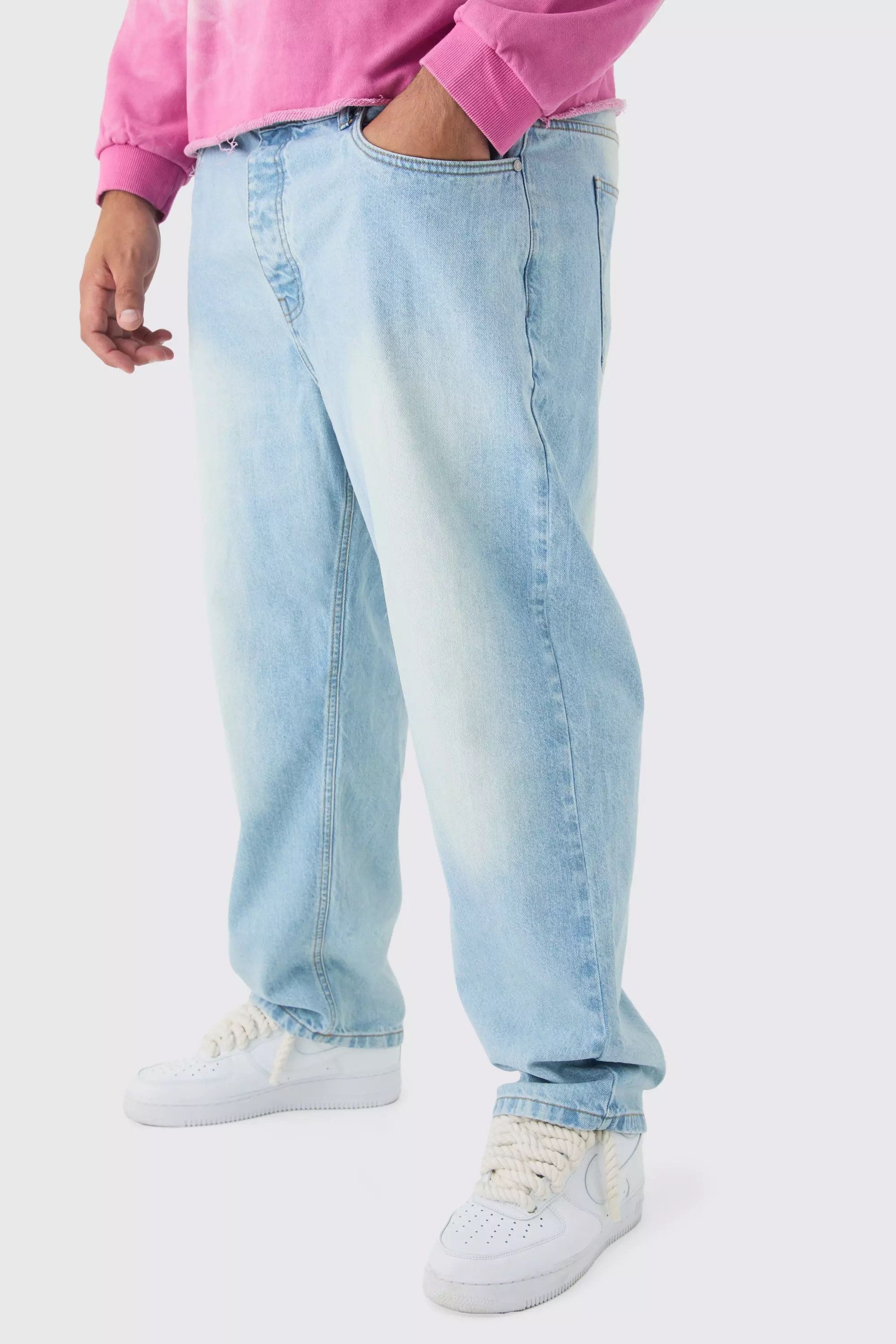 Plus Tapered Fit Jeans Ice blue