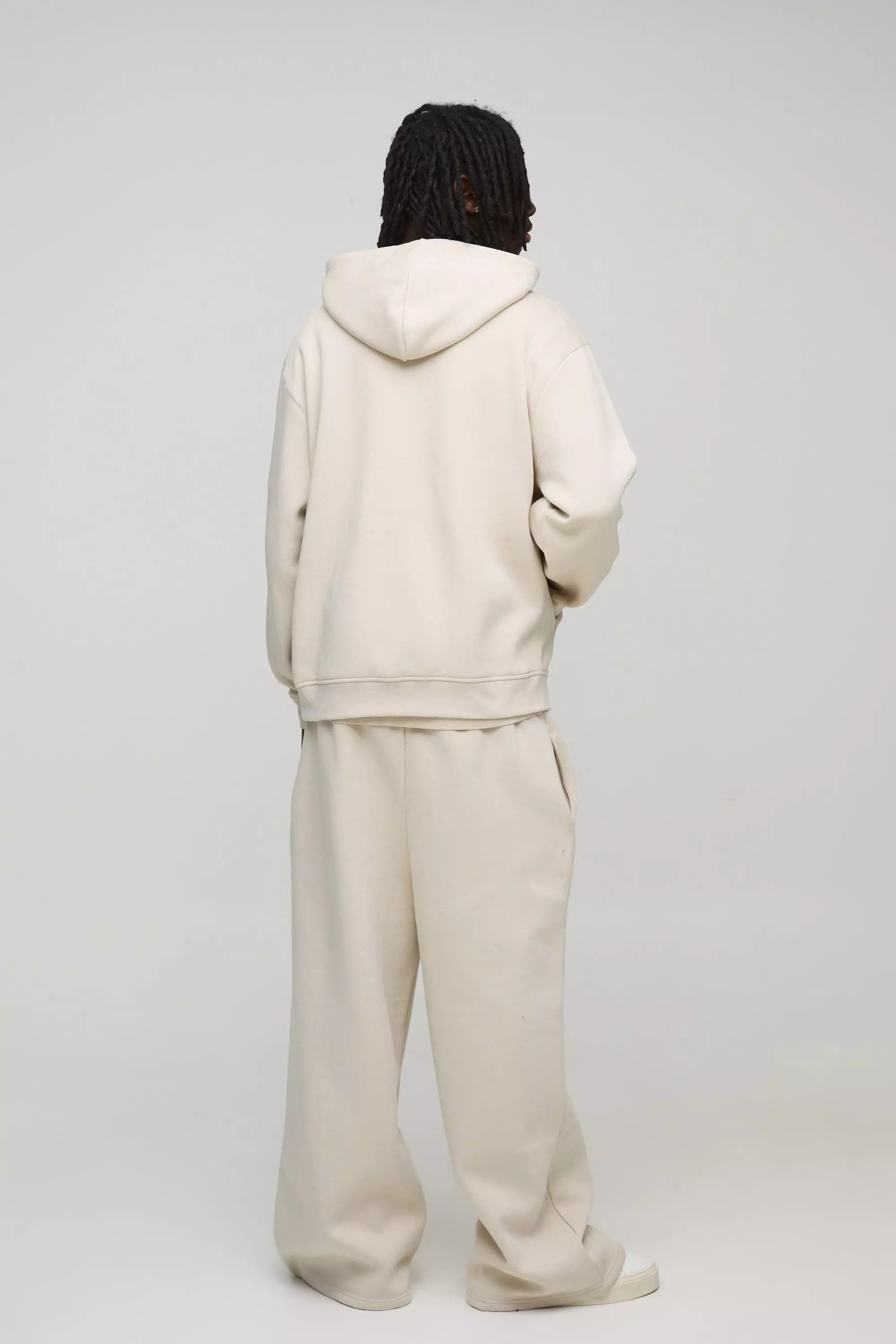 330GSM Oversized Basic Zip Through Hoodie | boohooMAN USA