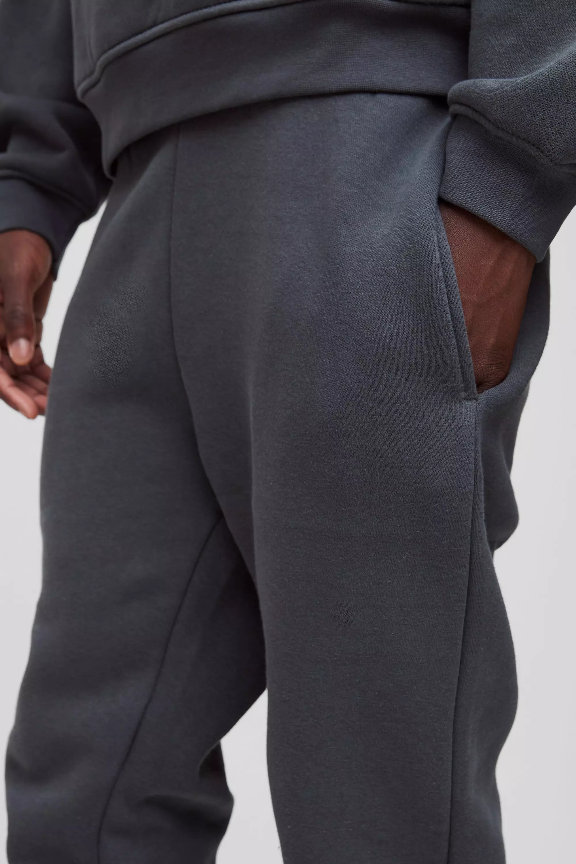 330GSM Slim Fit Basic Sweatpants | boohooMAN USA