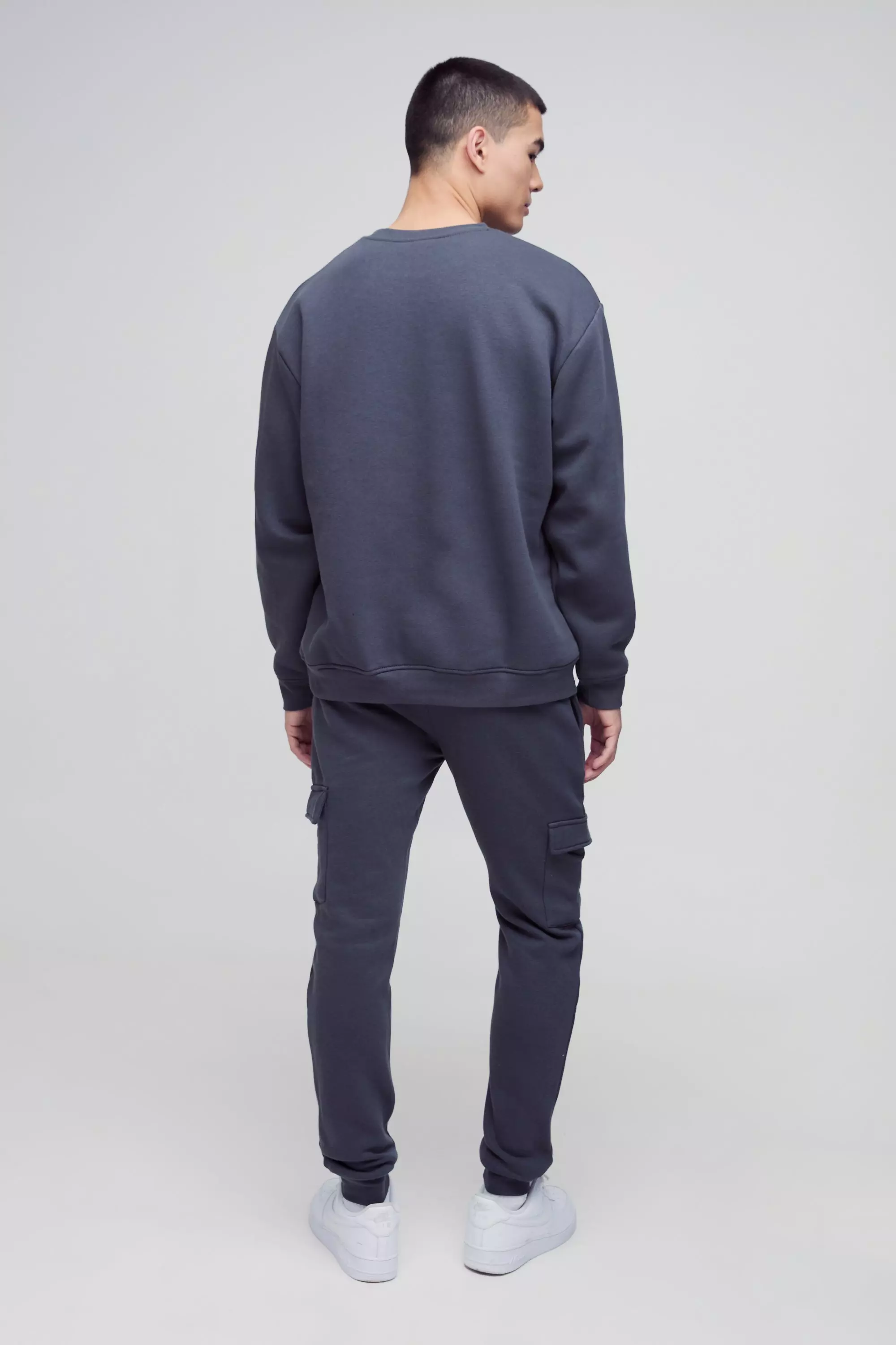 Skinny Basic Cargo-Jogginghose, Charcoal alternatives Bild