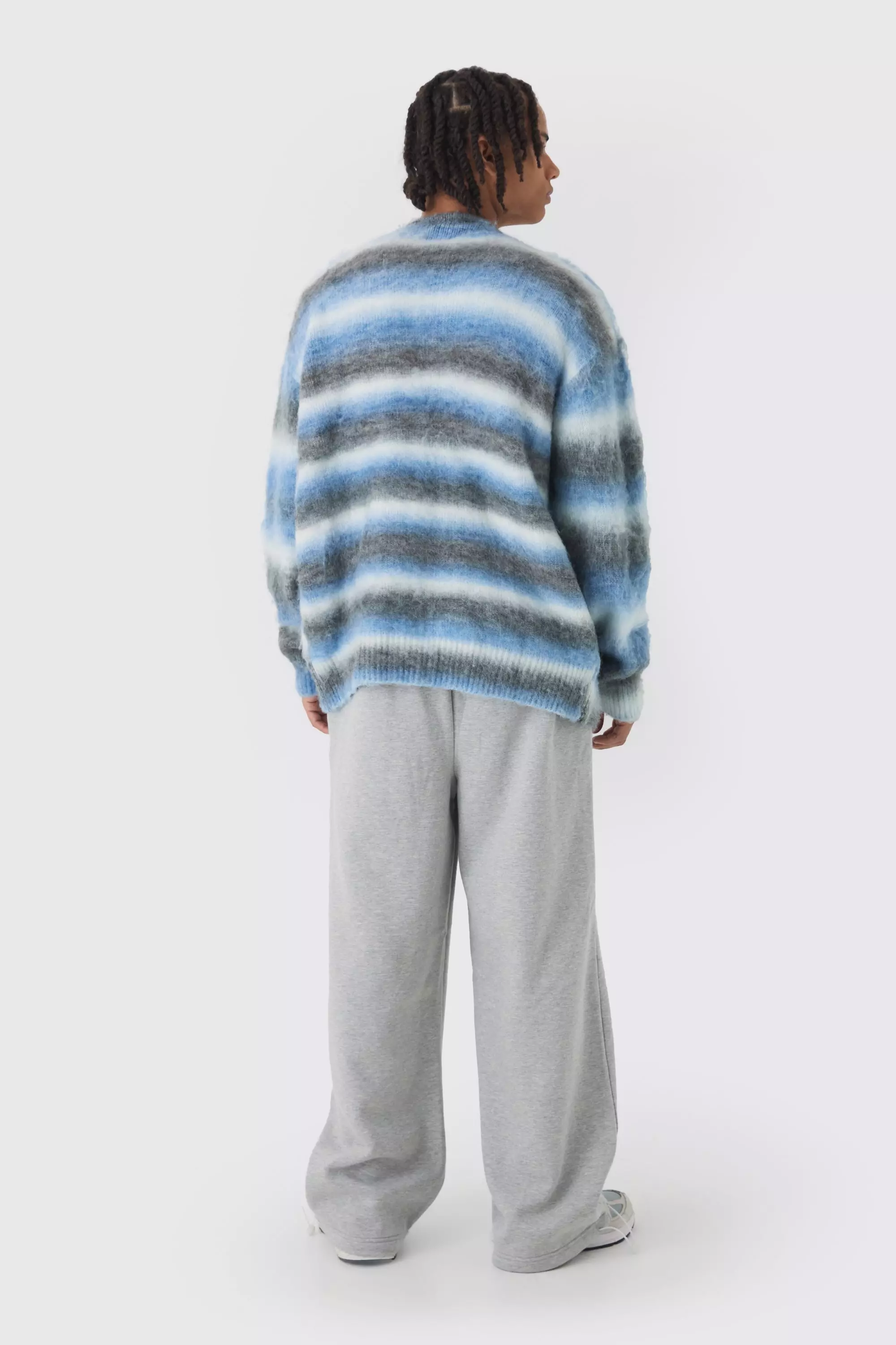 Wide Leg Tie Cuff Double Waistband Joggers | boohooMAN USA