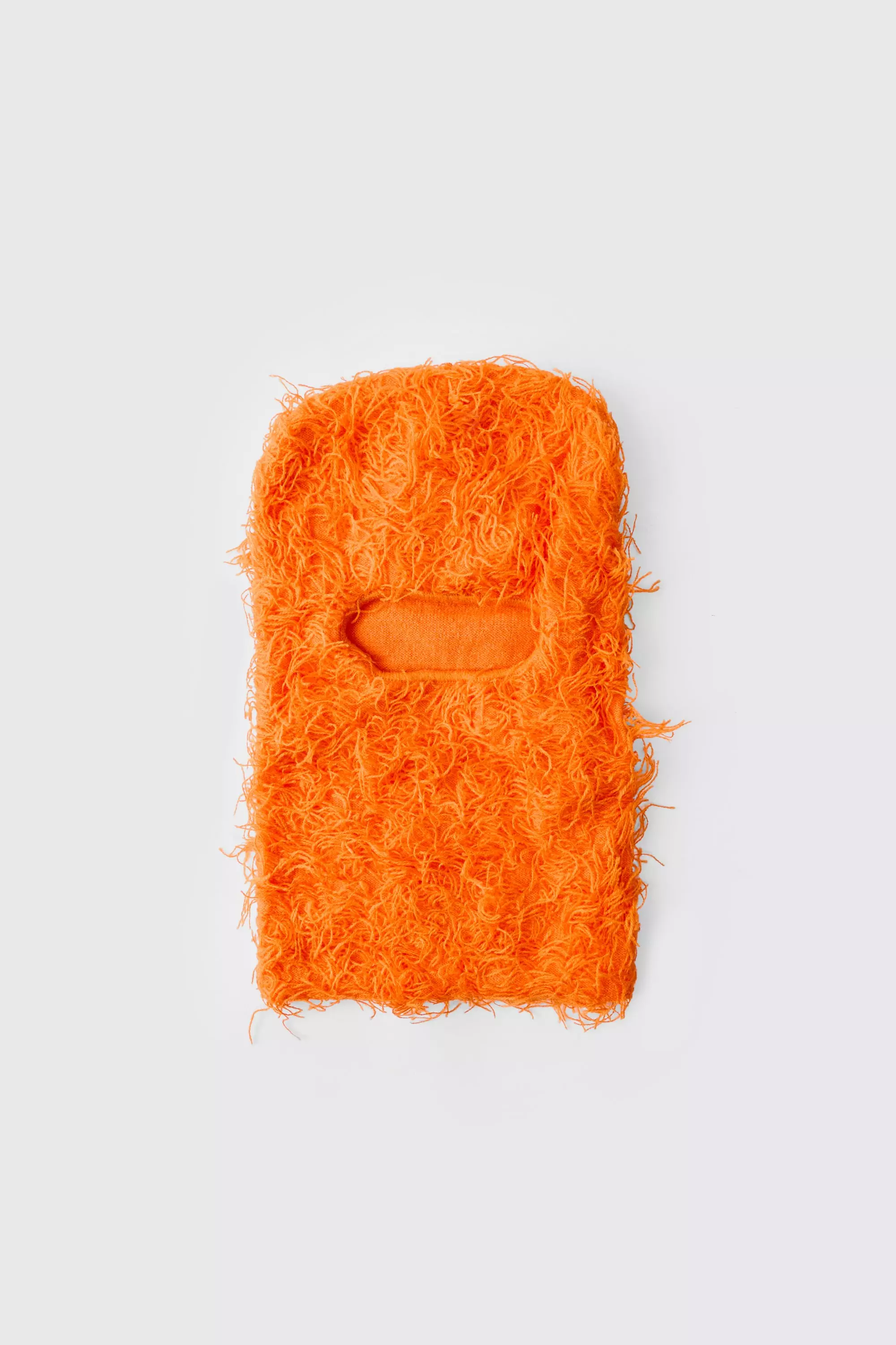 Cache-cœur en maille orange autre image