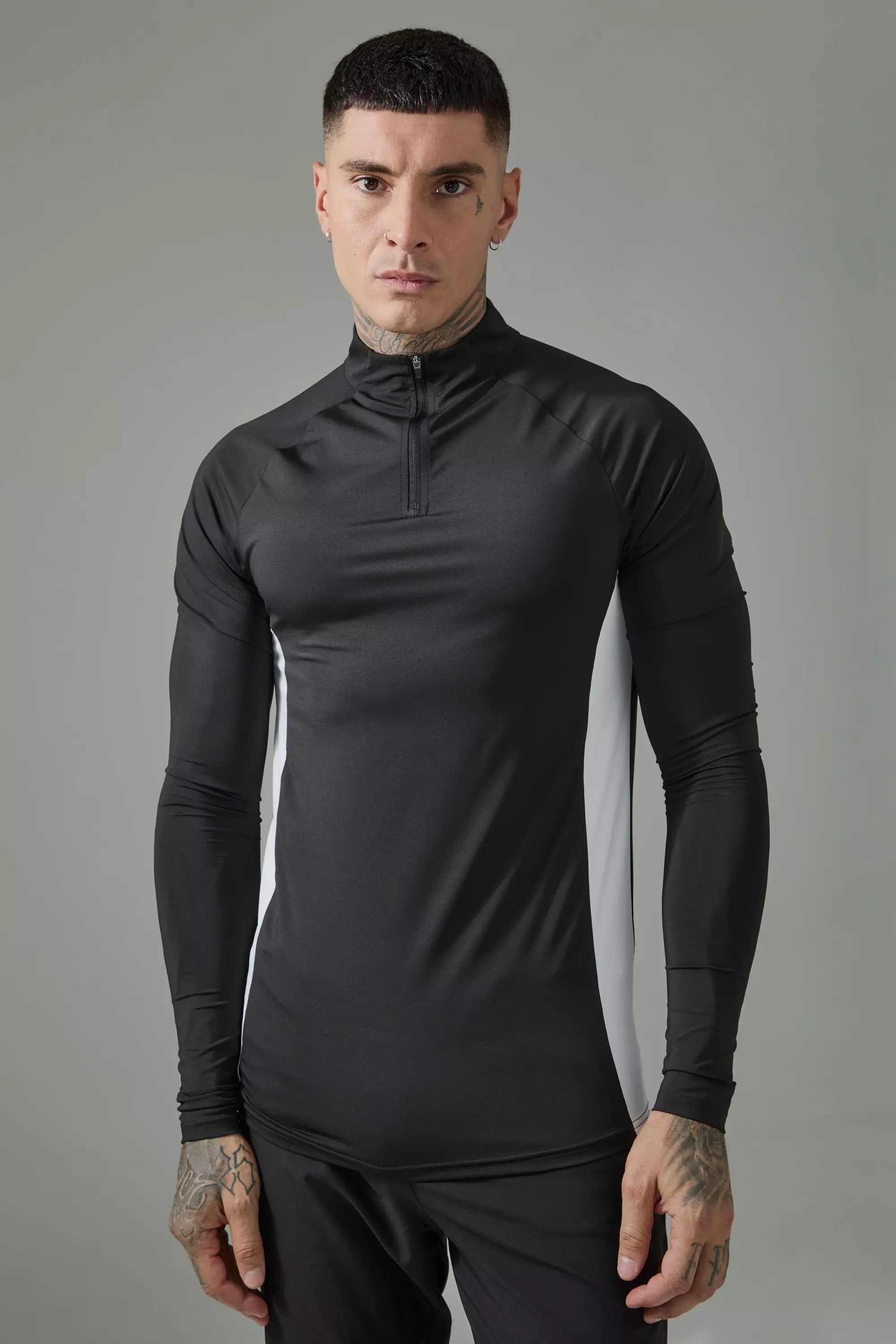 Tall Man Active 1/4 Zip Top Black