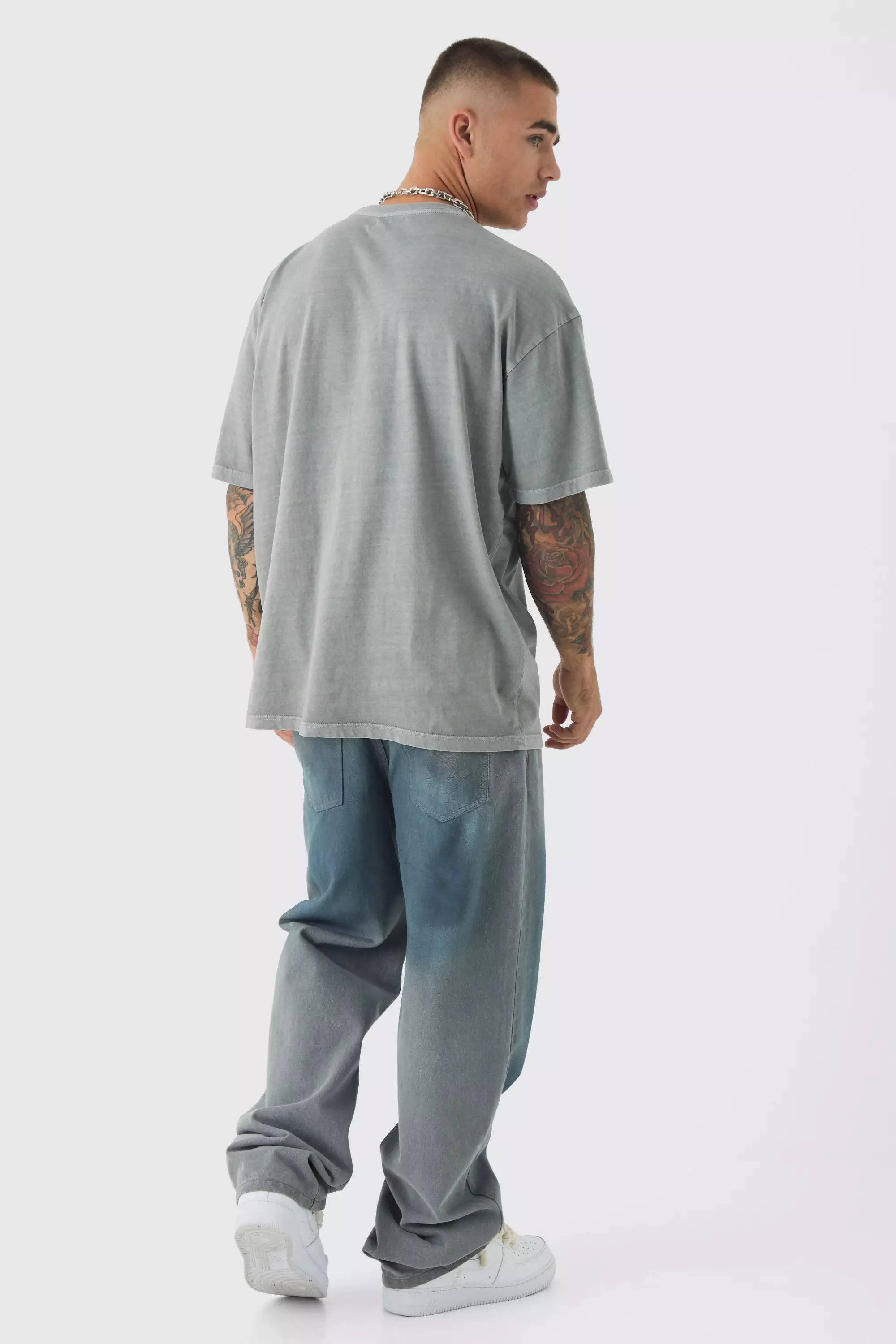 Forest Oversized Acid Wash T-Shirt alternative image