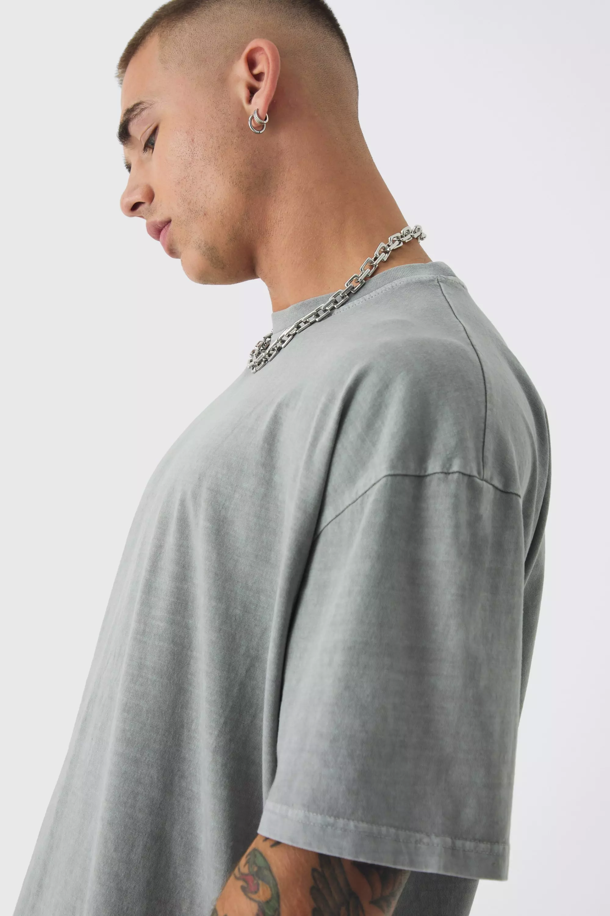 Forest Oversized Acid Wash T-Shirt alternative image