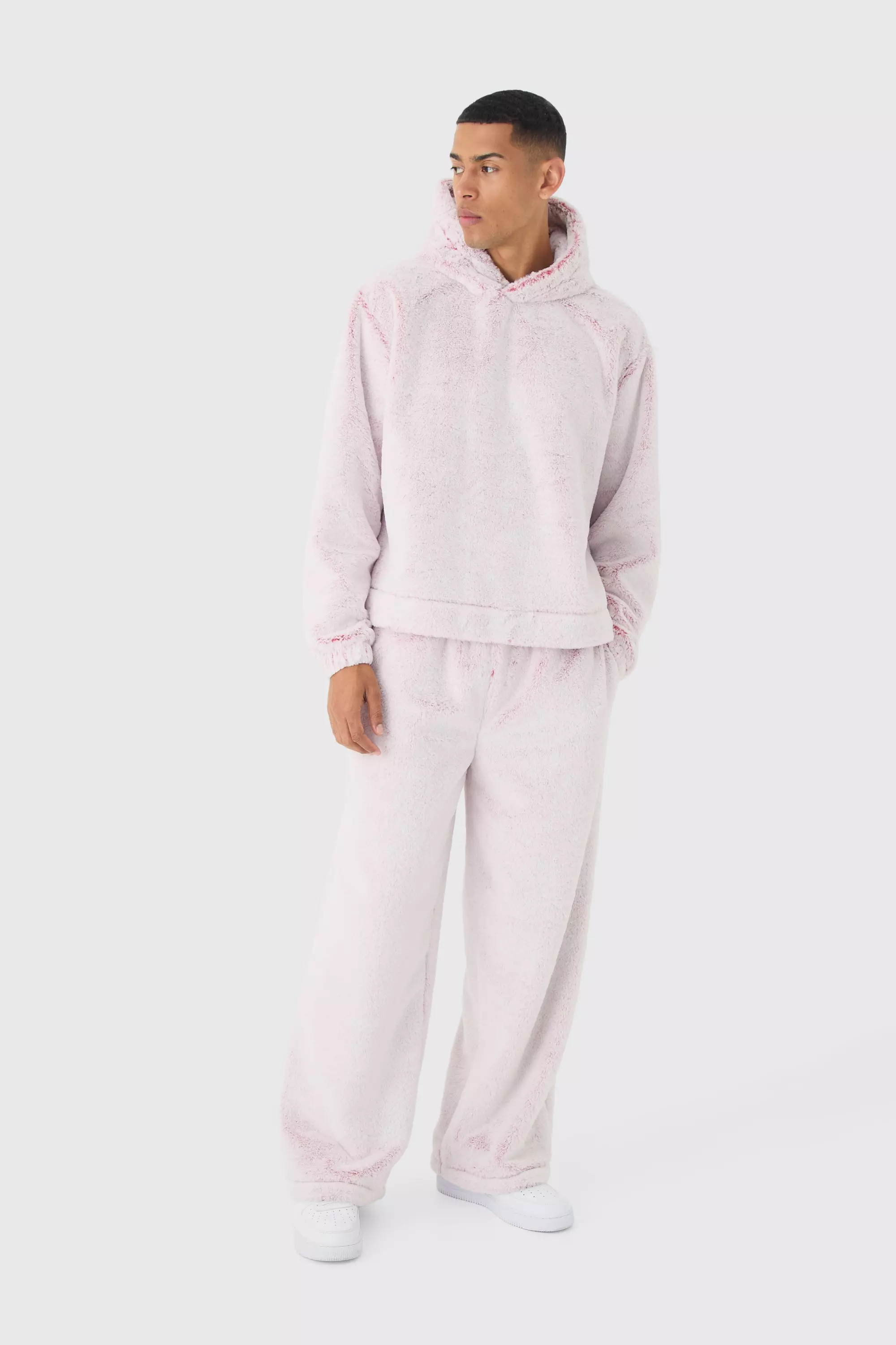 Boohooman white tracksuit on sale