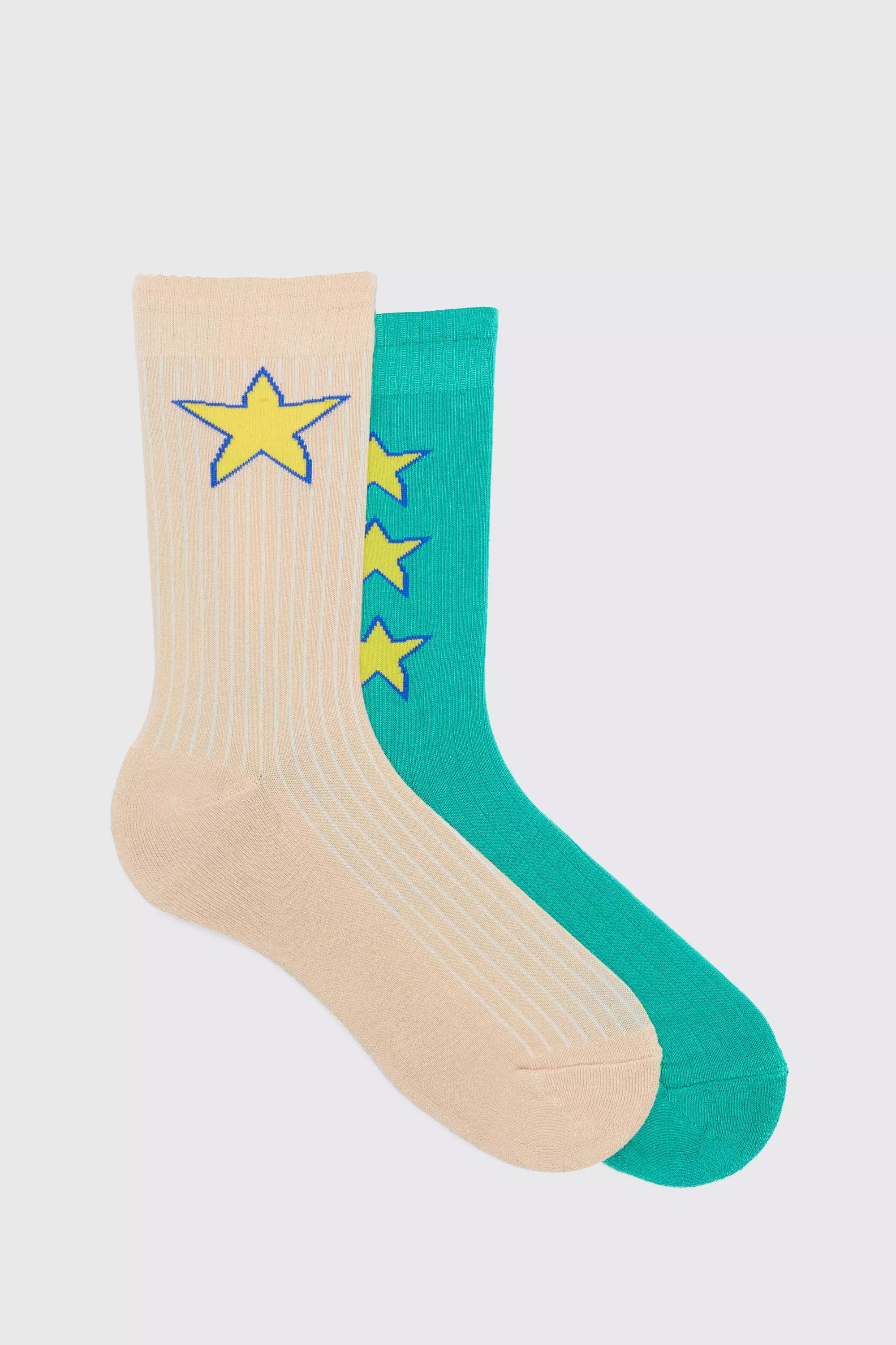 2 Pack Bm Star Socks Multi