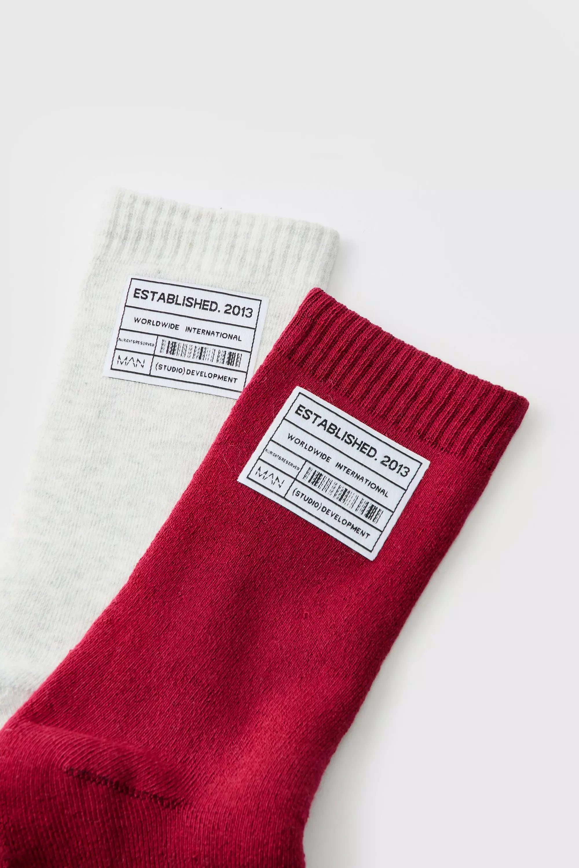 Multi 2 Pack Woven Tab Lounge Socks alternative image