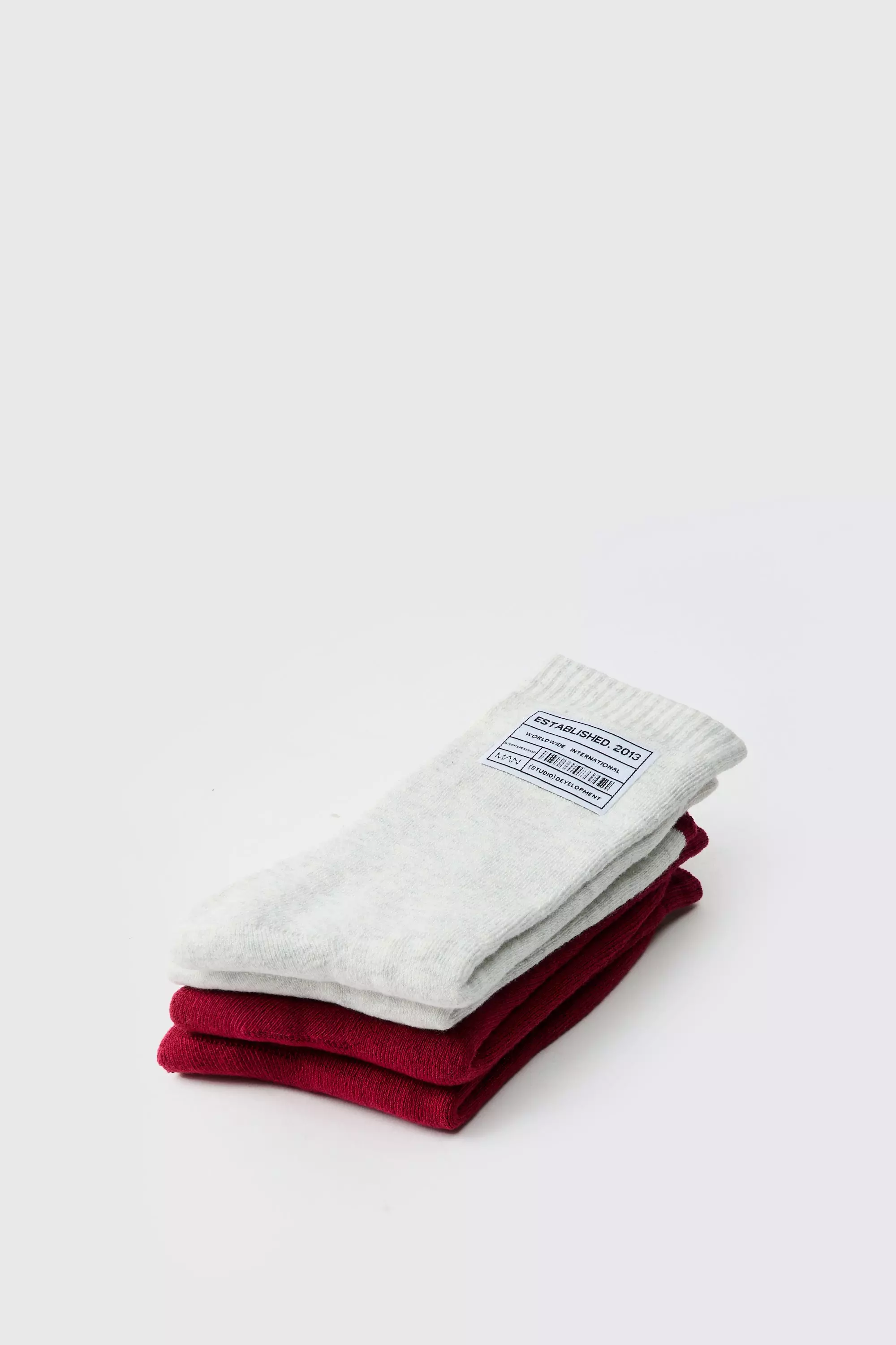 Multi 2 Pack Woven Tab Lounge Socks alternative image