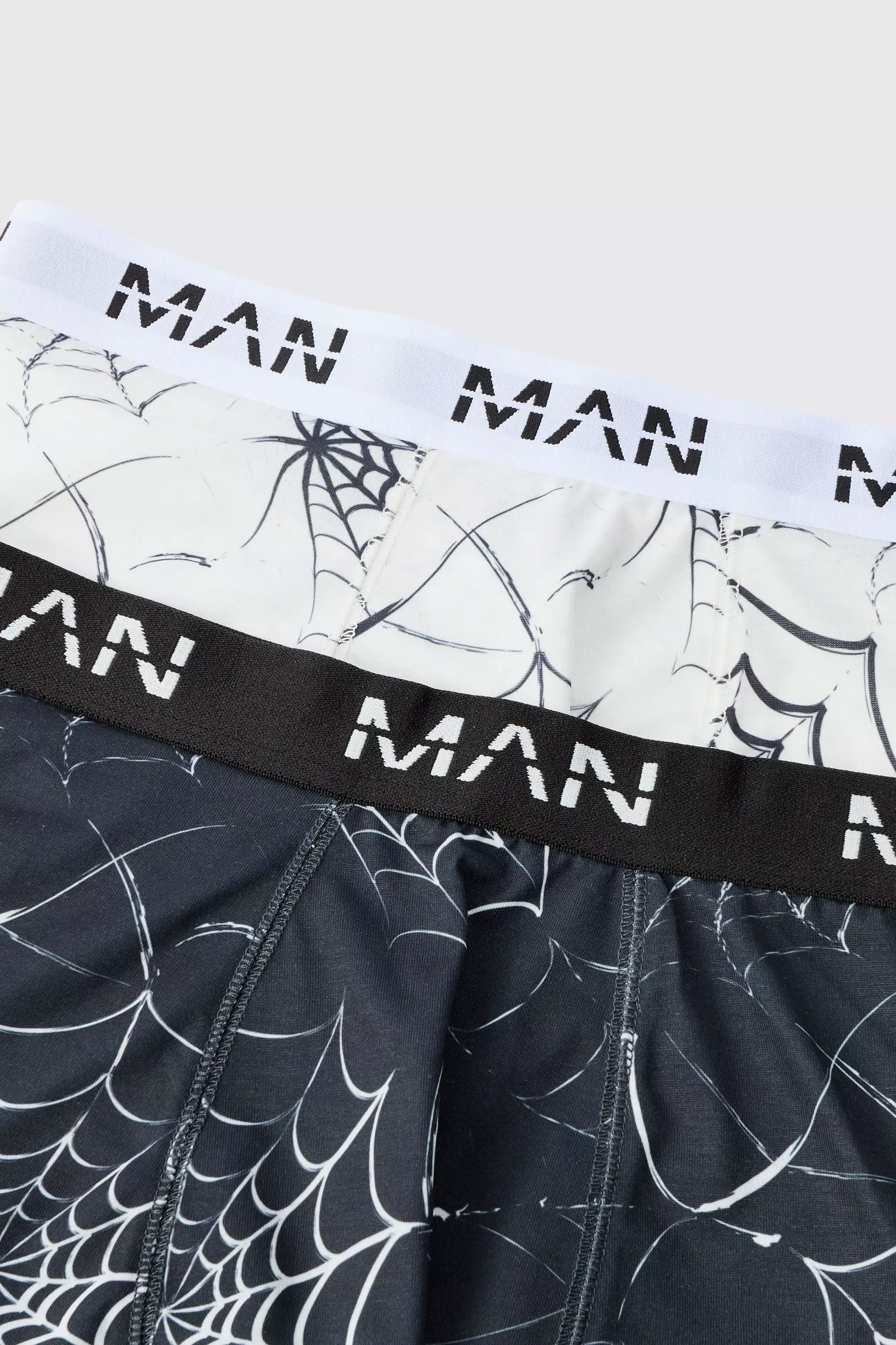 Multi Man Spinnenweb Boxers Met Print (2 Stuks)  alternatieve afbeelding