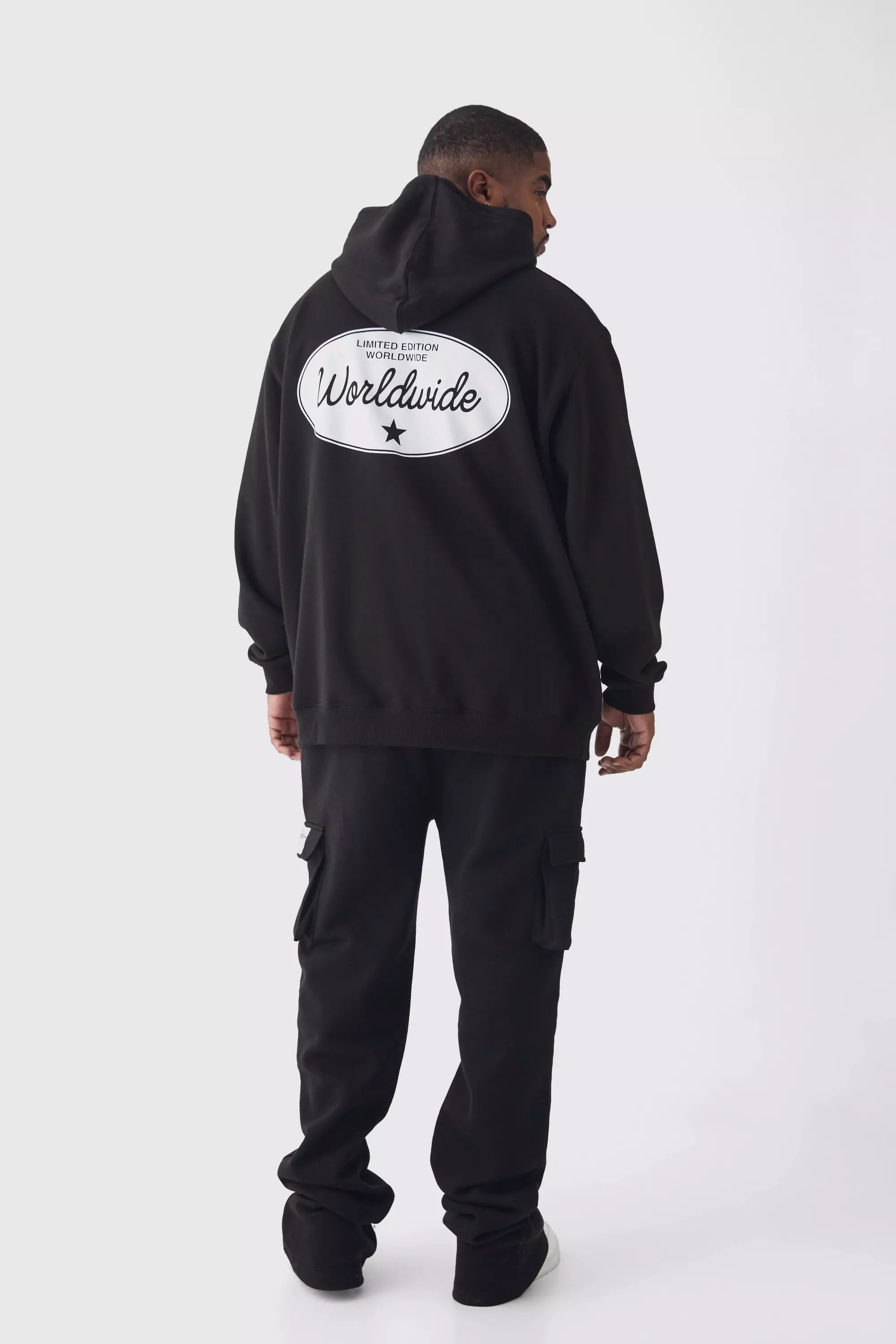 Grande taille - Jogging cargo skinny, Black autre image