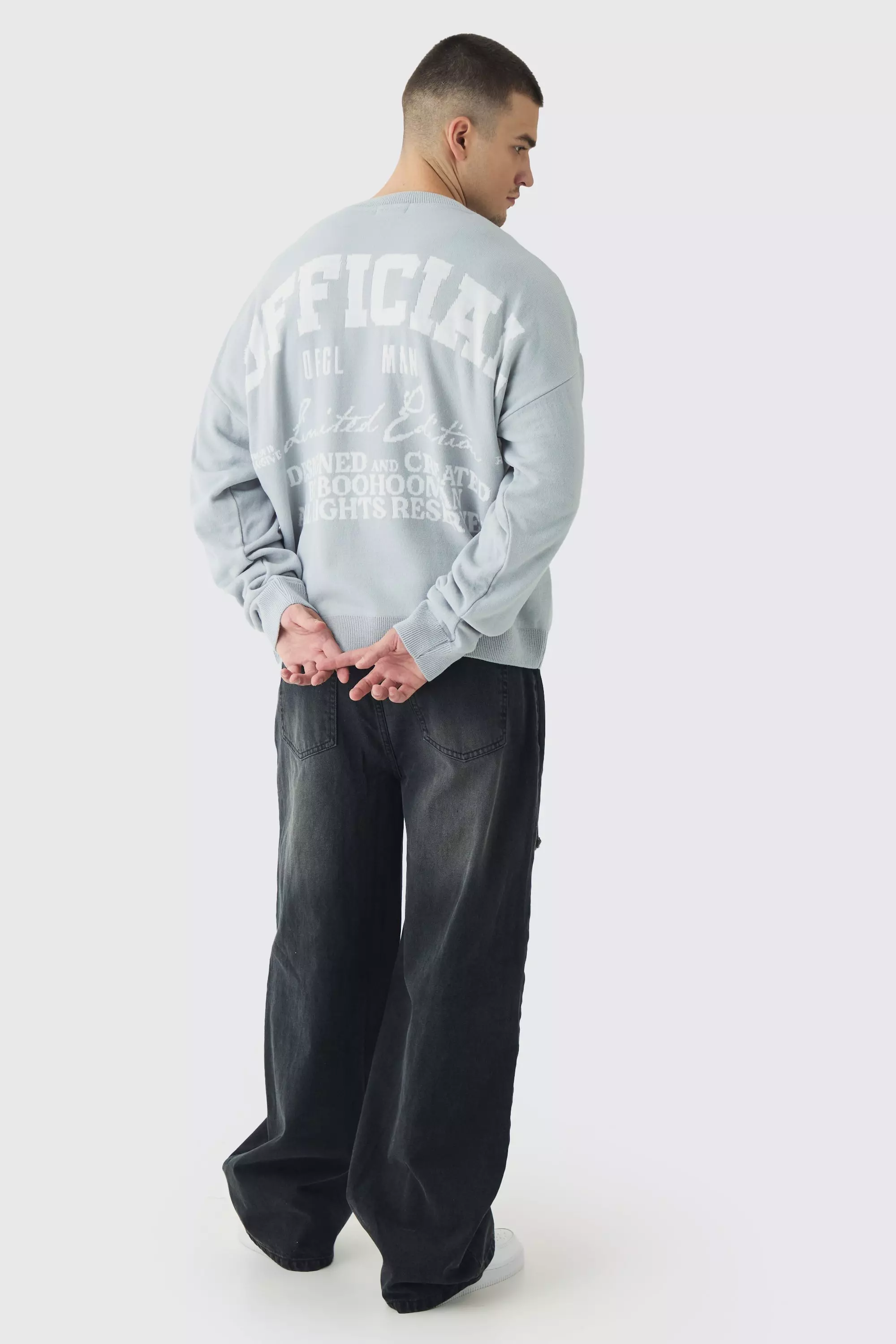 Tall Sweatshirt mit Official-Print, Grey alternatives Bild