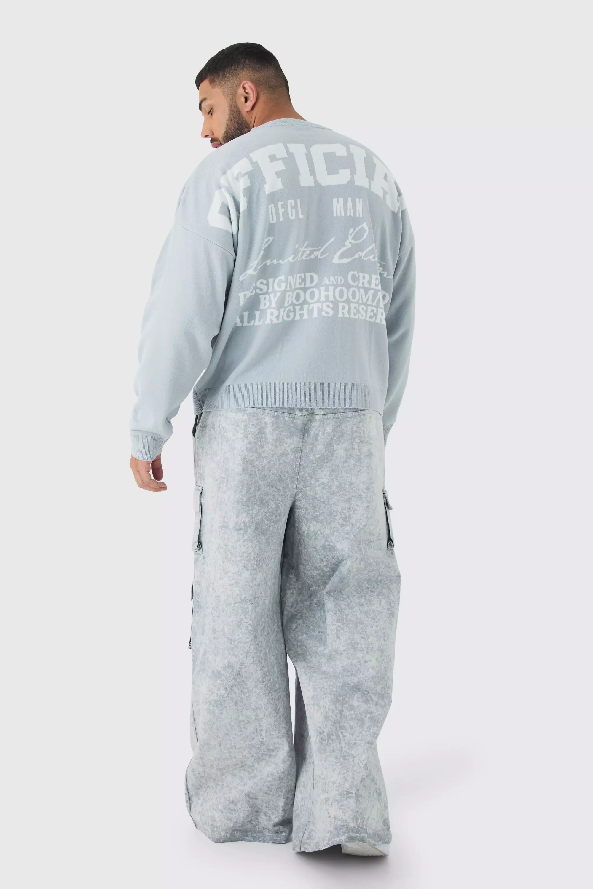 Grey Plus Official Varsity Knitted Sweatshirt alternative image