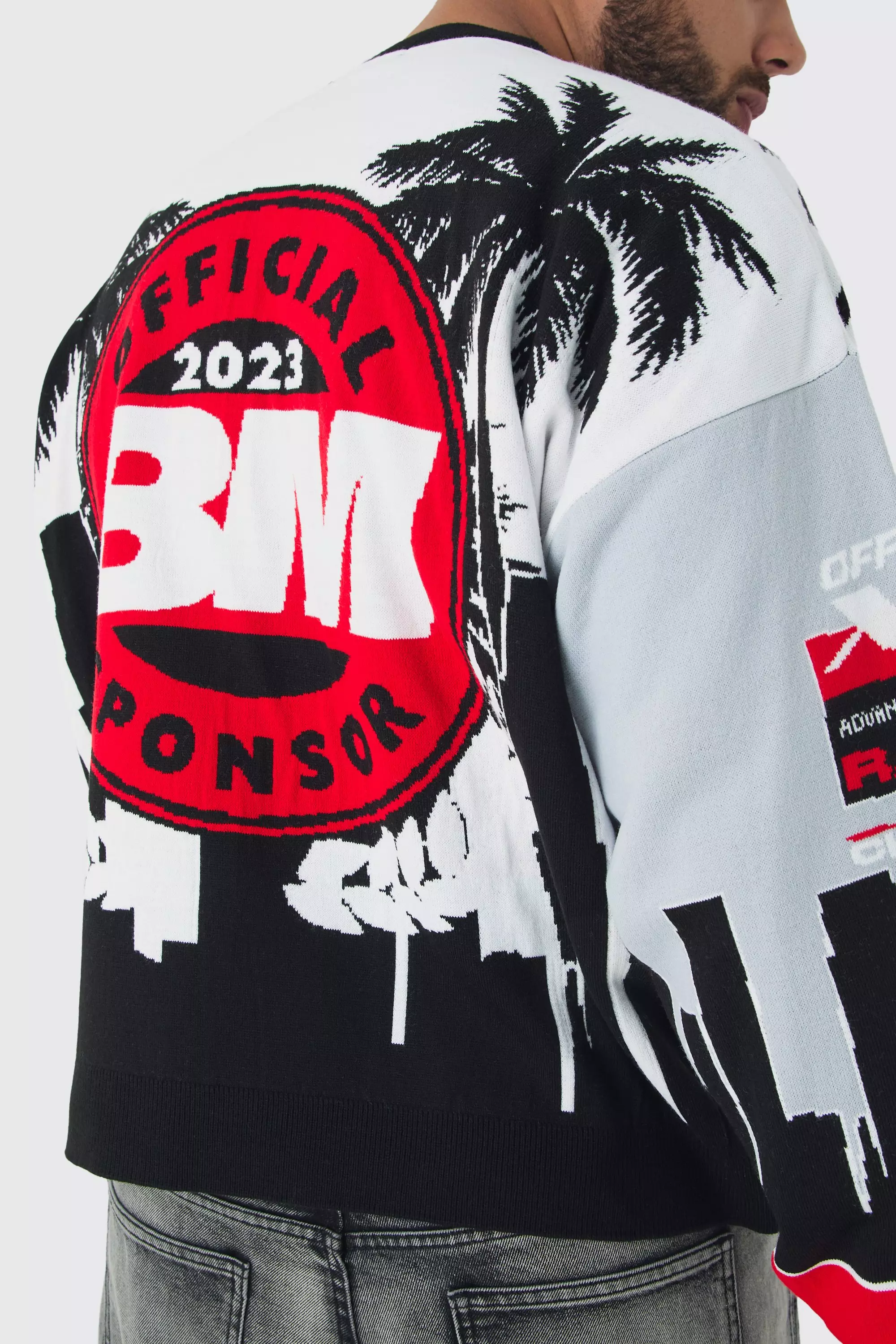 Plus Sweatshirt mit Moto-Print, Black alternatives Bild