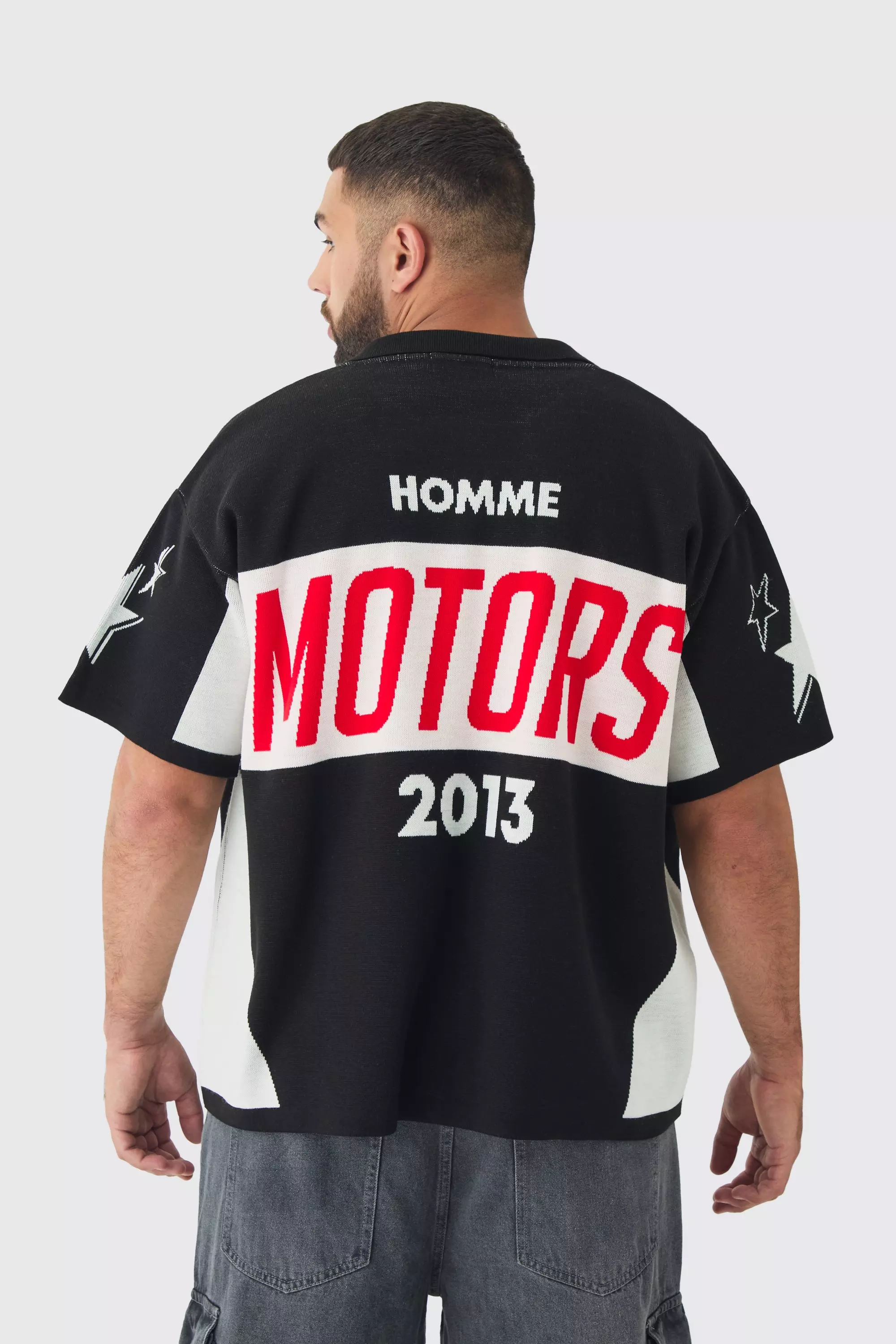 Grande taille - Chemise oversize en maille, Black autre image